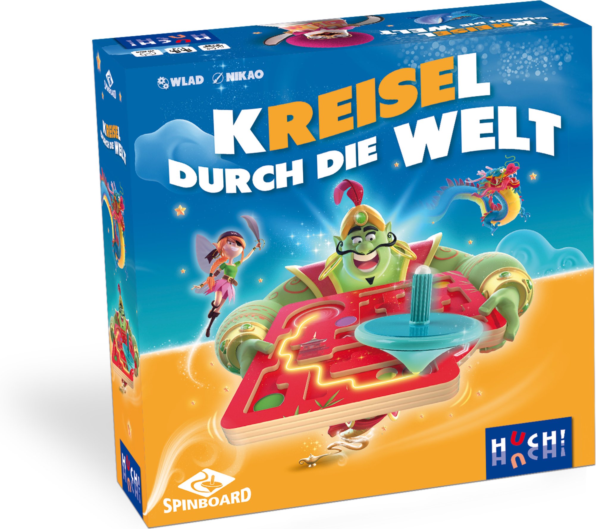 HUCH! Kinderspiel »Kreisel durch die Welt«
