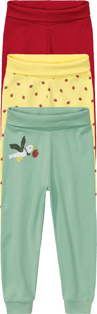 lupilu® Baby Jogginghose 3er (74/80, gelb/rot/grün)