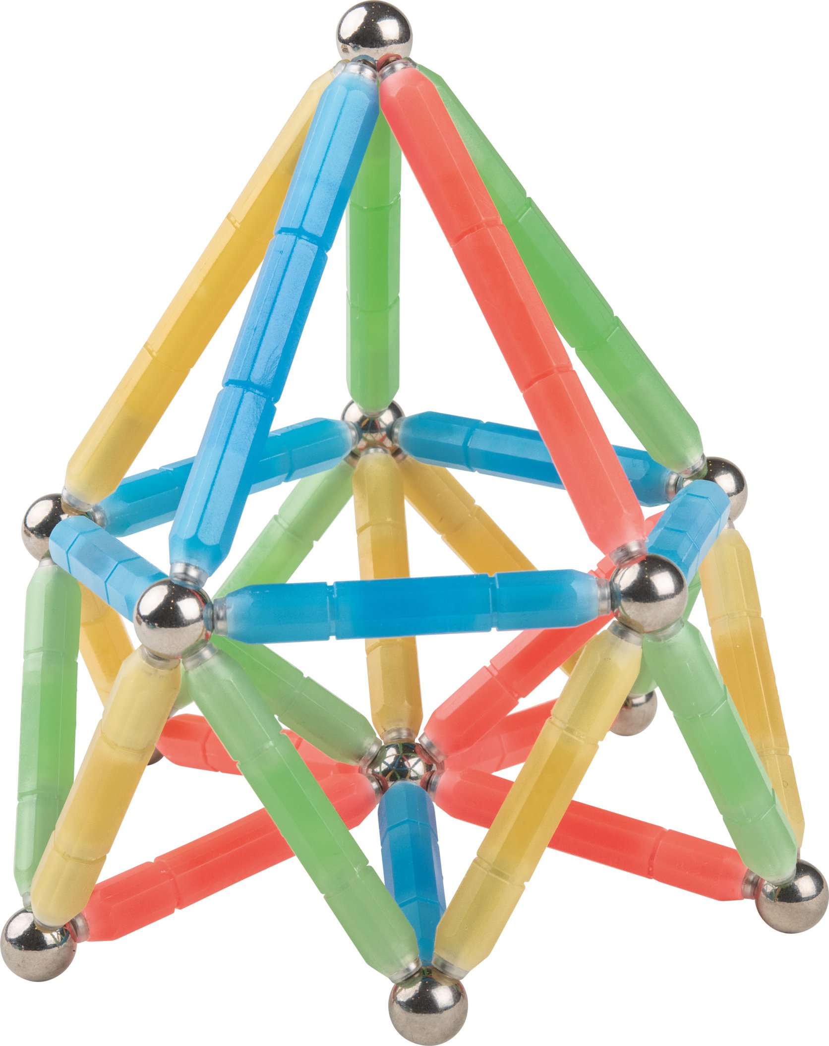 lupilu® Magnetbausatz Leuchtend, 56-teilig / Magnetbausatz Bunt, 60-teilig (leuchtend)