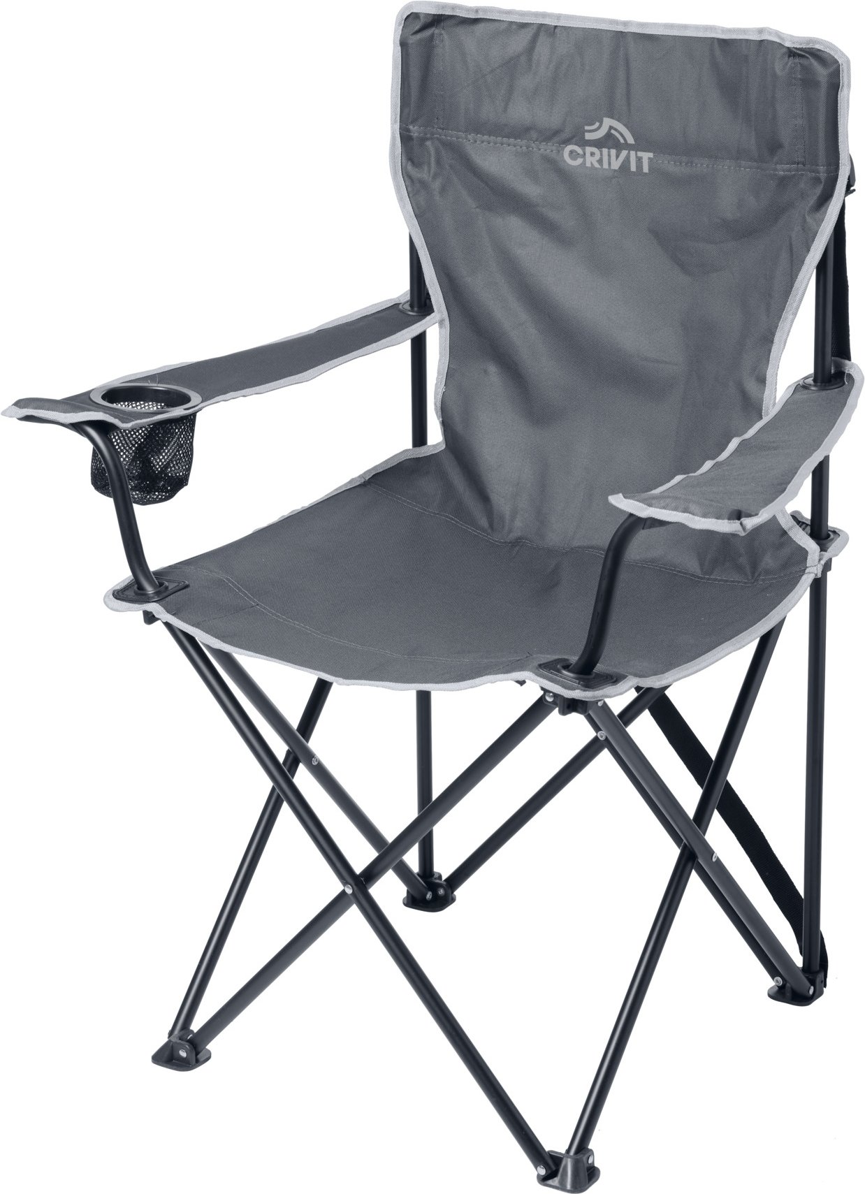 CRIVIT Campingstuhl faltbar (Grau)