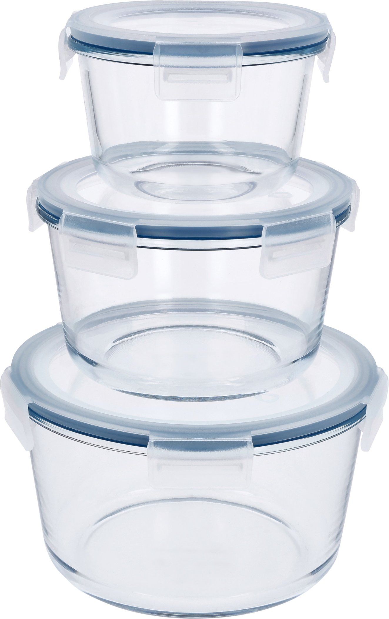 SILVERCREST® Frischhaltedosen-Sets glas (rund 3er-Set)