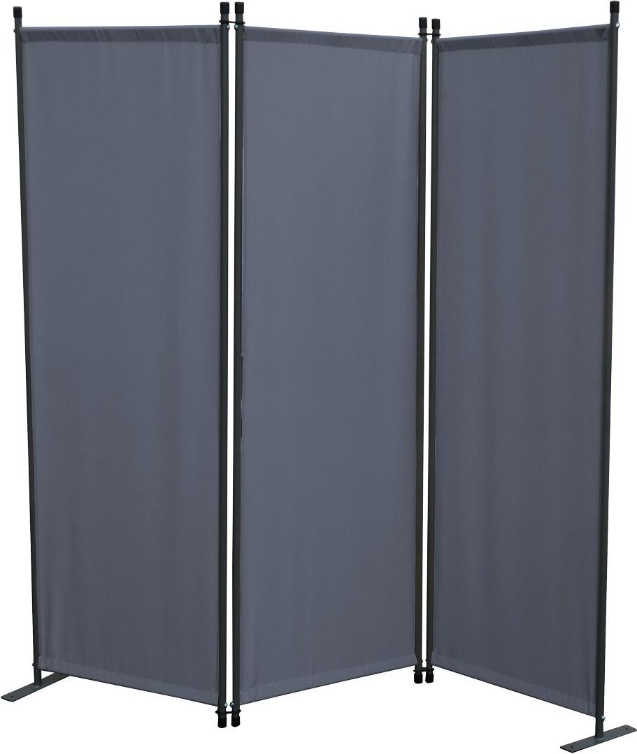 Grasekamp Paravent uni (3-teilig, Grau)
