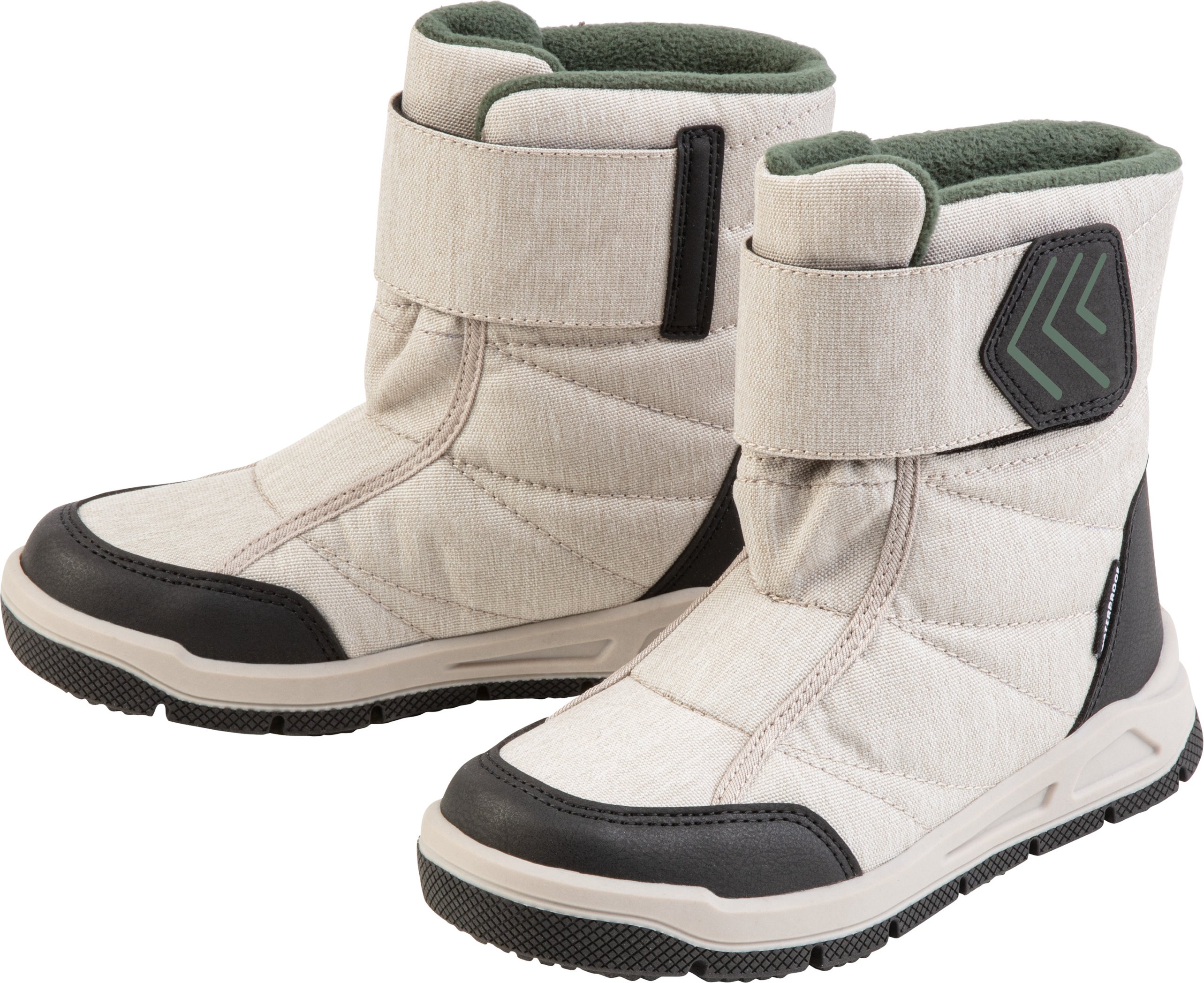 pepperts!® Kinder Mädchen Schneestiefel mit Warmfutter (Beige, 32)