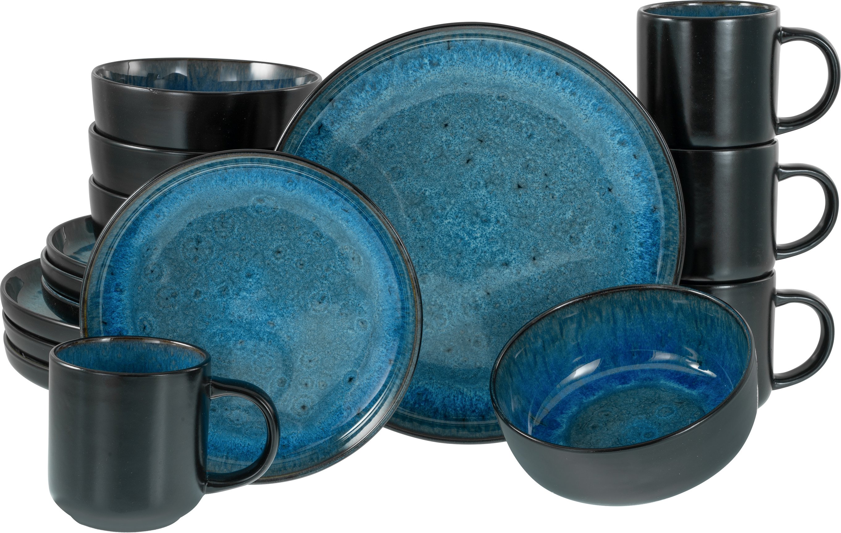 Thumbnail - Creatable Geschirrset »Nordic Fjord«, 16-teilig (Blue)""