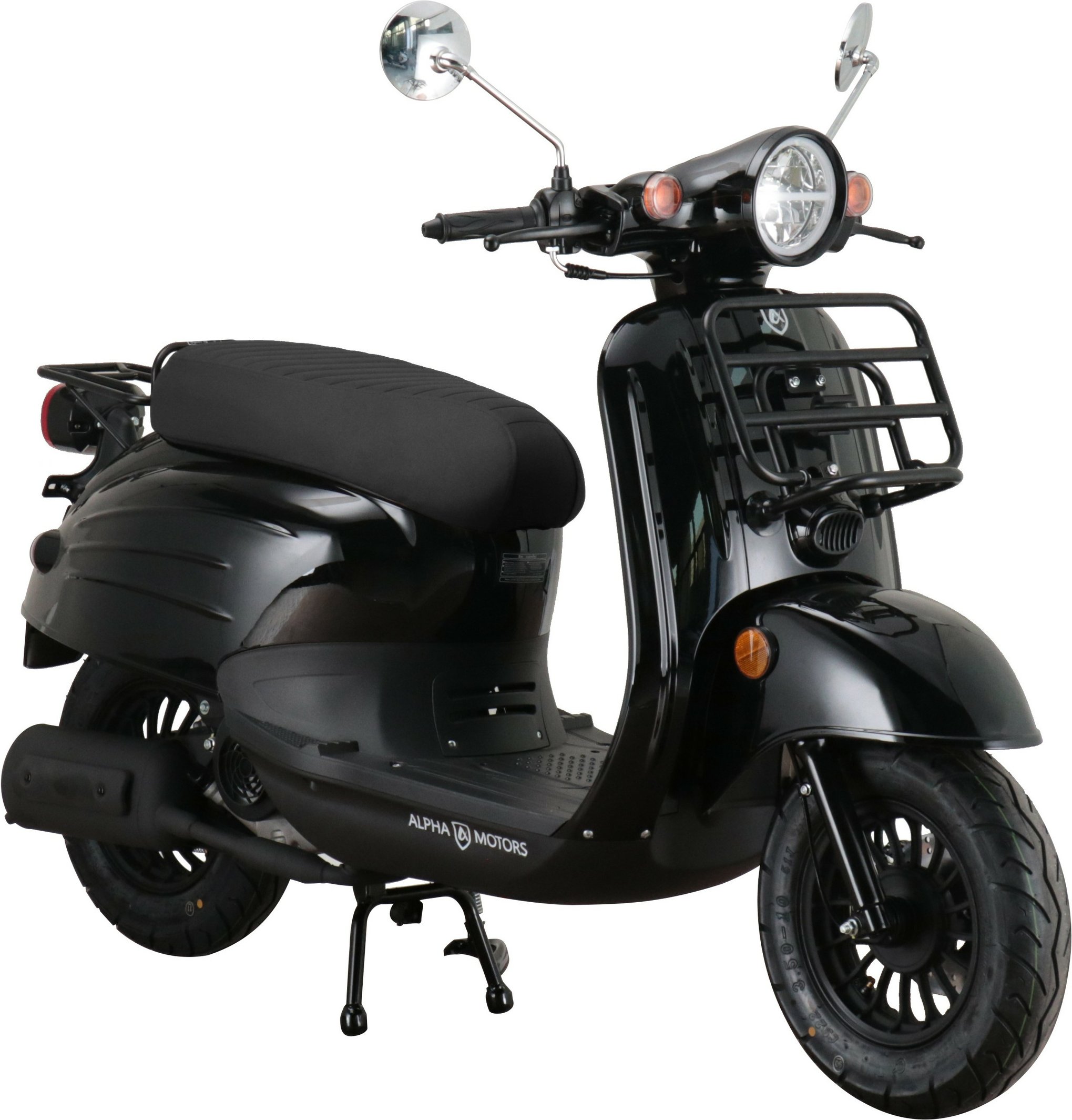 Alpha Motors Motorroller Adria 50 ccm EURO 5 (Schwarz, 45 km/h)