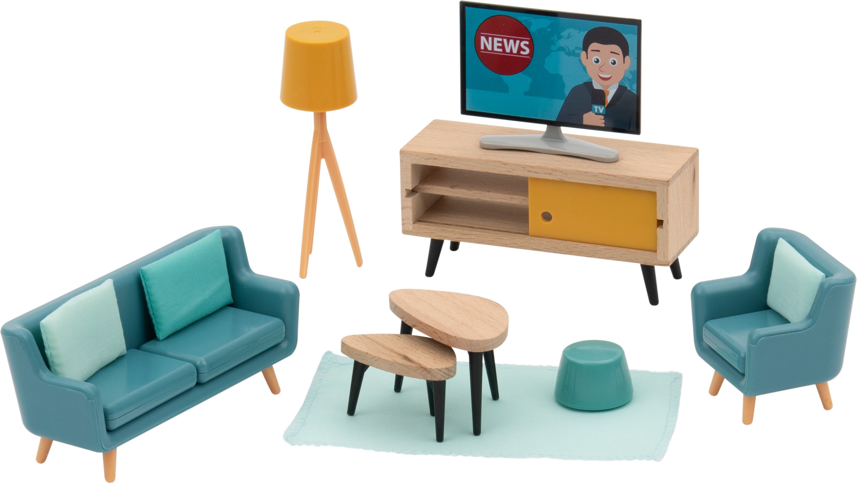 lupilu® Puppenhaus- Zubehör (Wohnzimmer)