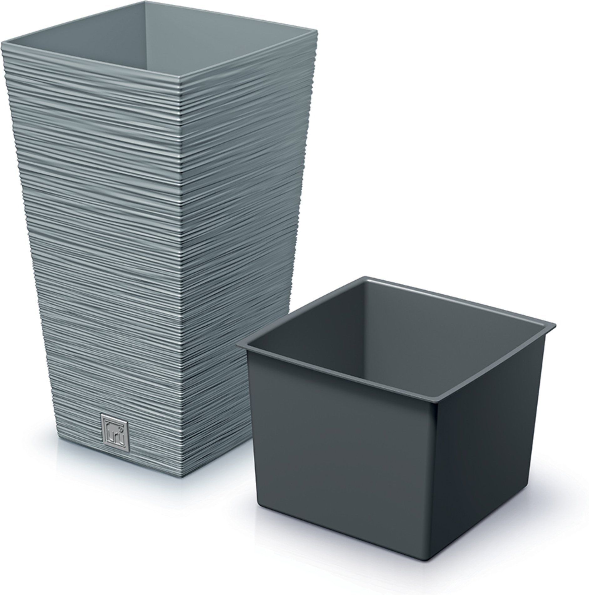 Prosperplast Blumentopf FURU SQUARE (Beton, 265x265x500)