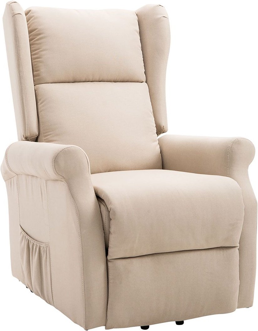 HOMCOM Fernsehsessel mit Aufstehhilfe (Creme)