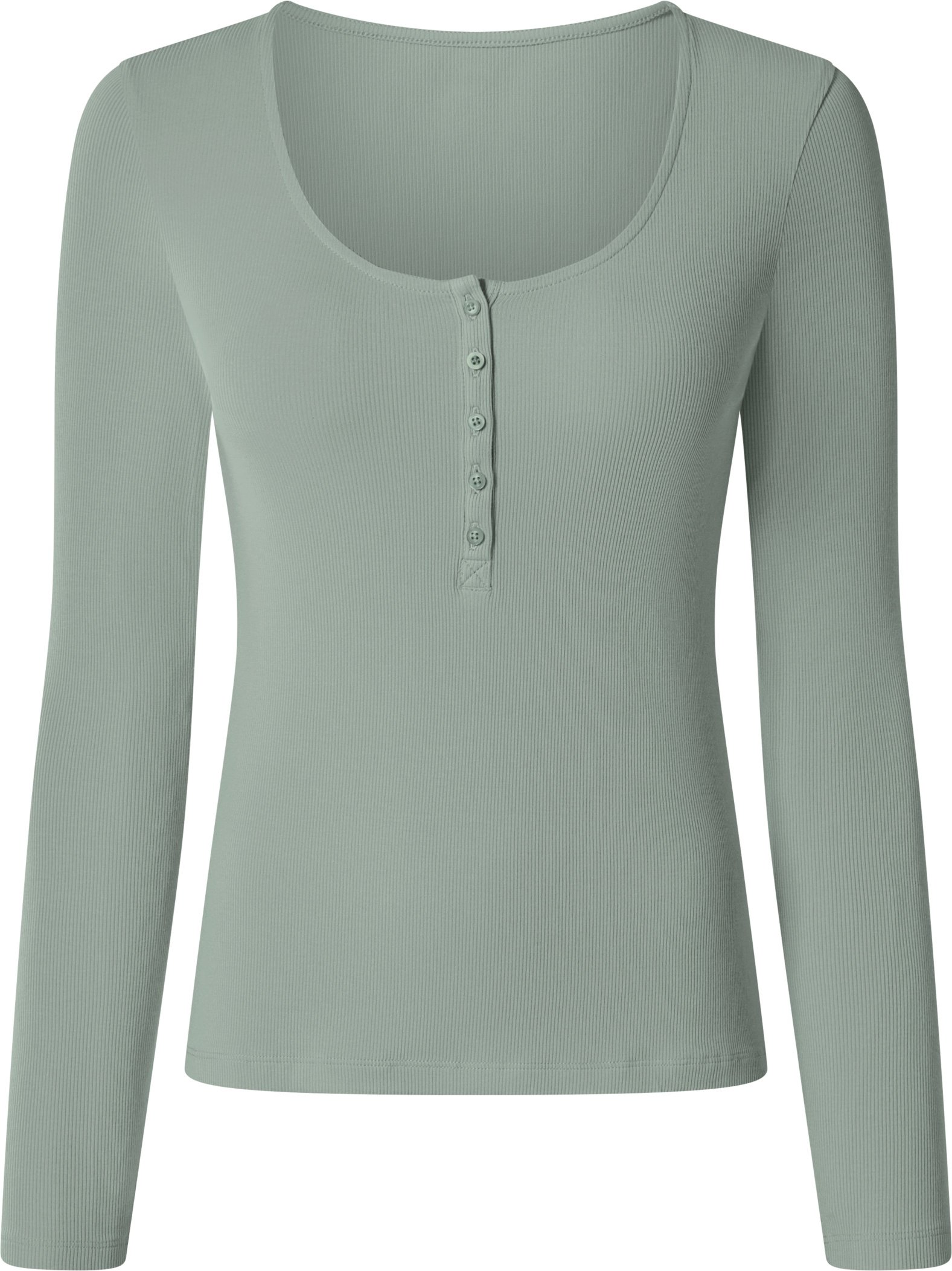 esmara® Damen Langarmshirt (Grün, M(40/42))