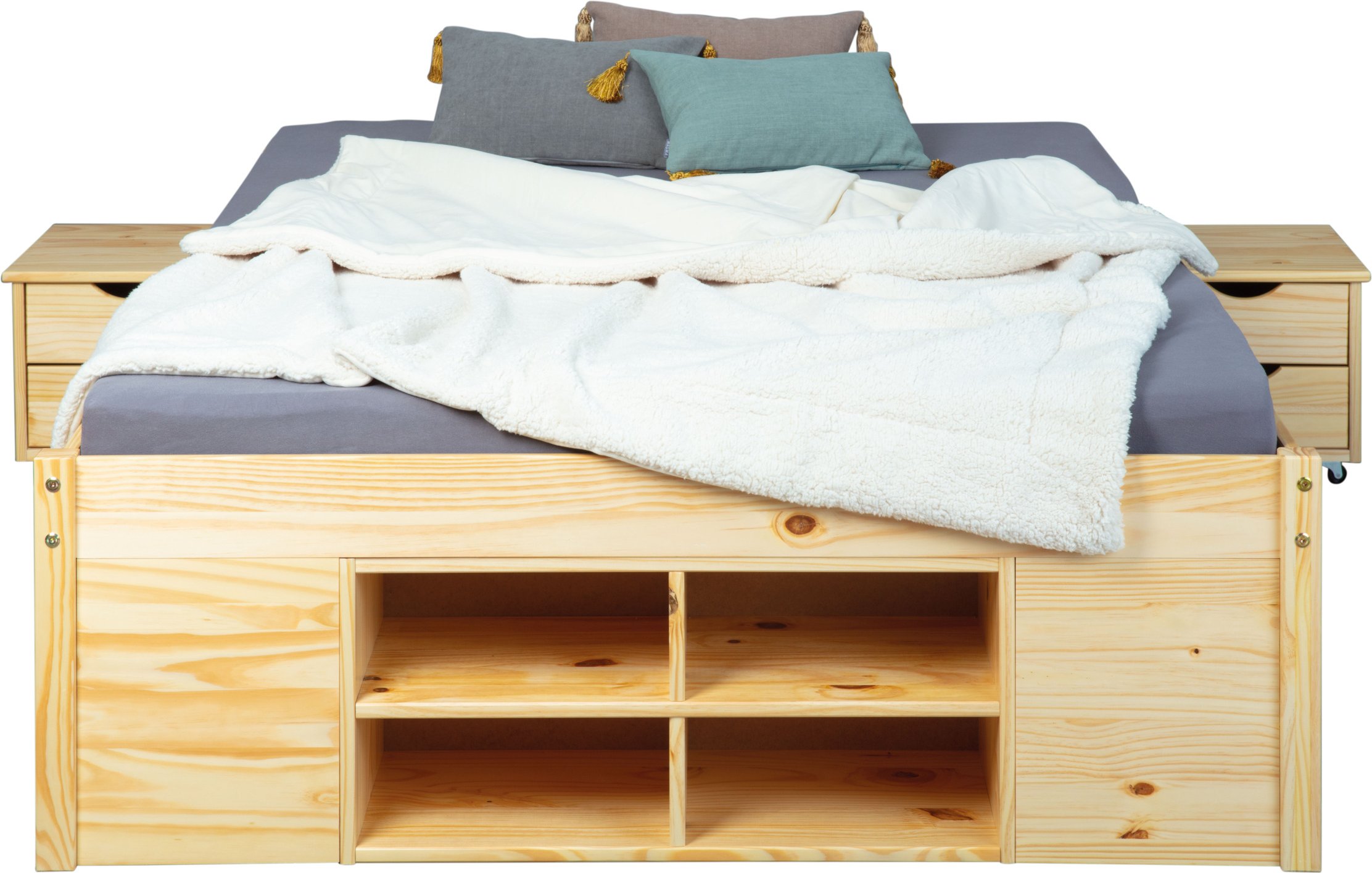 Inter Link Funktionsbett Claas/Till (Natur - Claas, 180 x 200 cm)