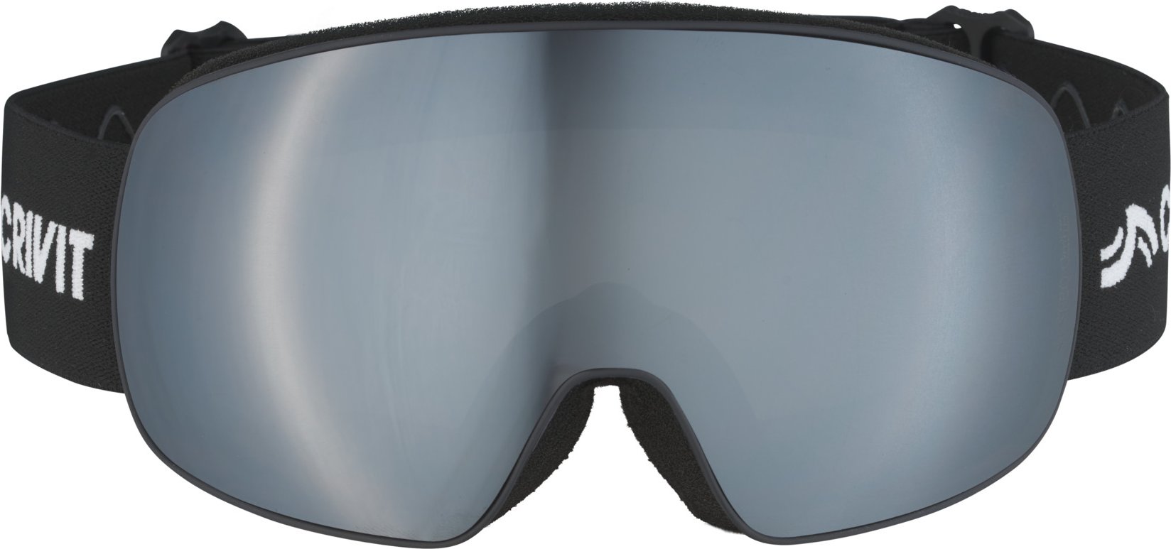 CRIVIT Kinder Ski- und Snowboardbrille (Rahmenlos, Schwarz)