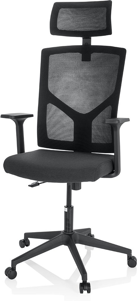 hjh OFFICE Bürostuhl / Drehstuhl BRETON BASE (Schwarz)