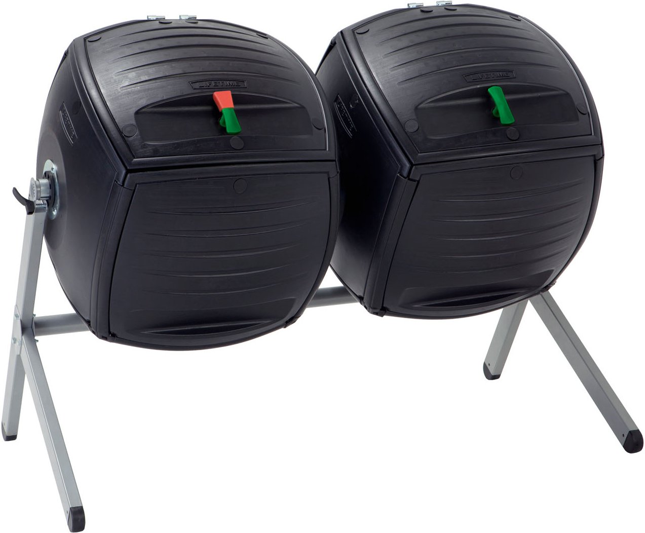 Lifetime »Kompost-Zwilling«, mit 360° drehbarer Trommeln