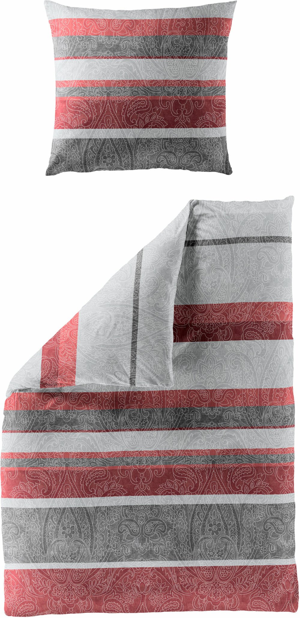 Bierbaum Biber Bettwäsche Set 6908 (155 x 220 cm, 60 rot)