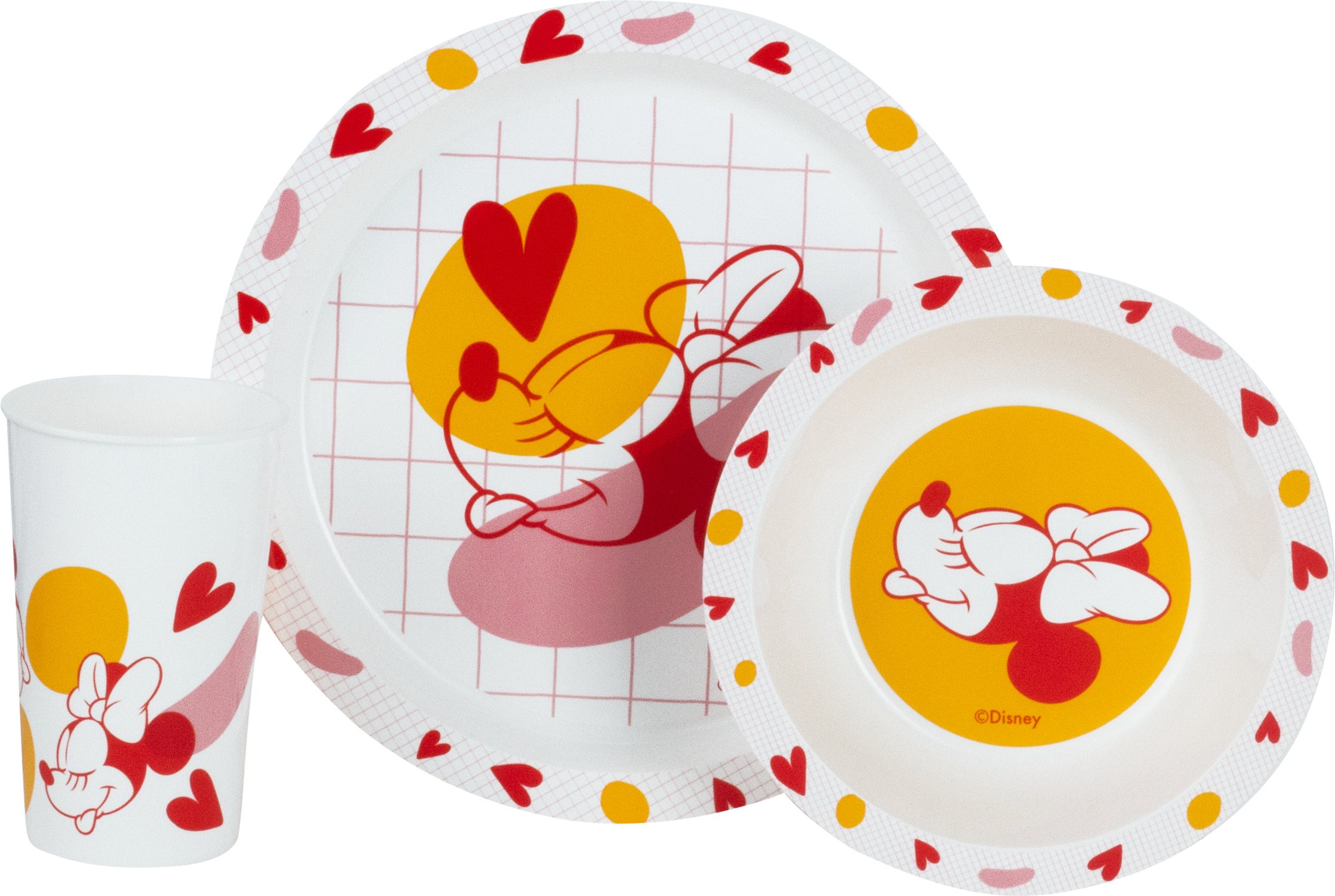 Disney Mickey Frühstücksset, 3tlg. (Minni Mouse)