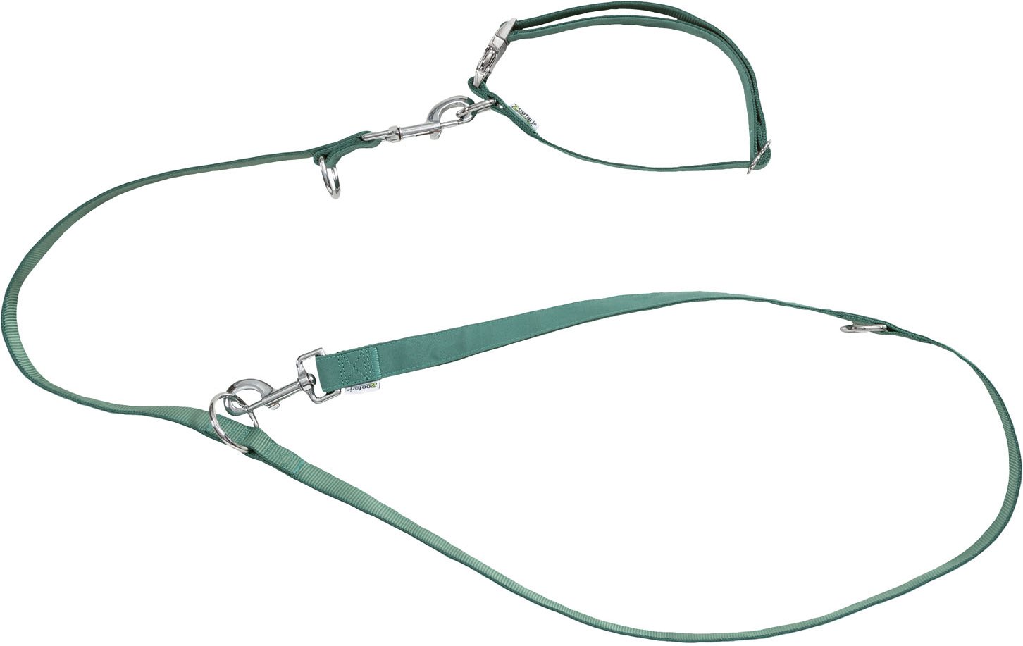 zoofari® Hundehalsband und Hundeleine (Grün, M)