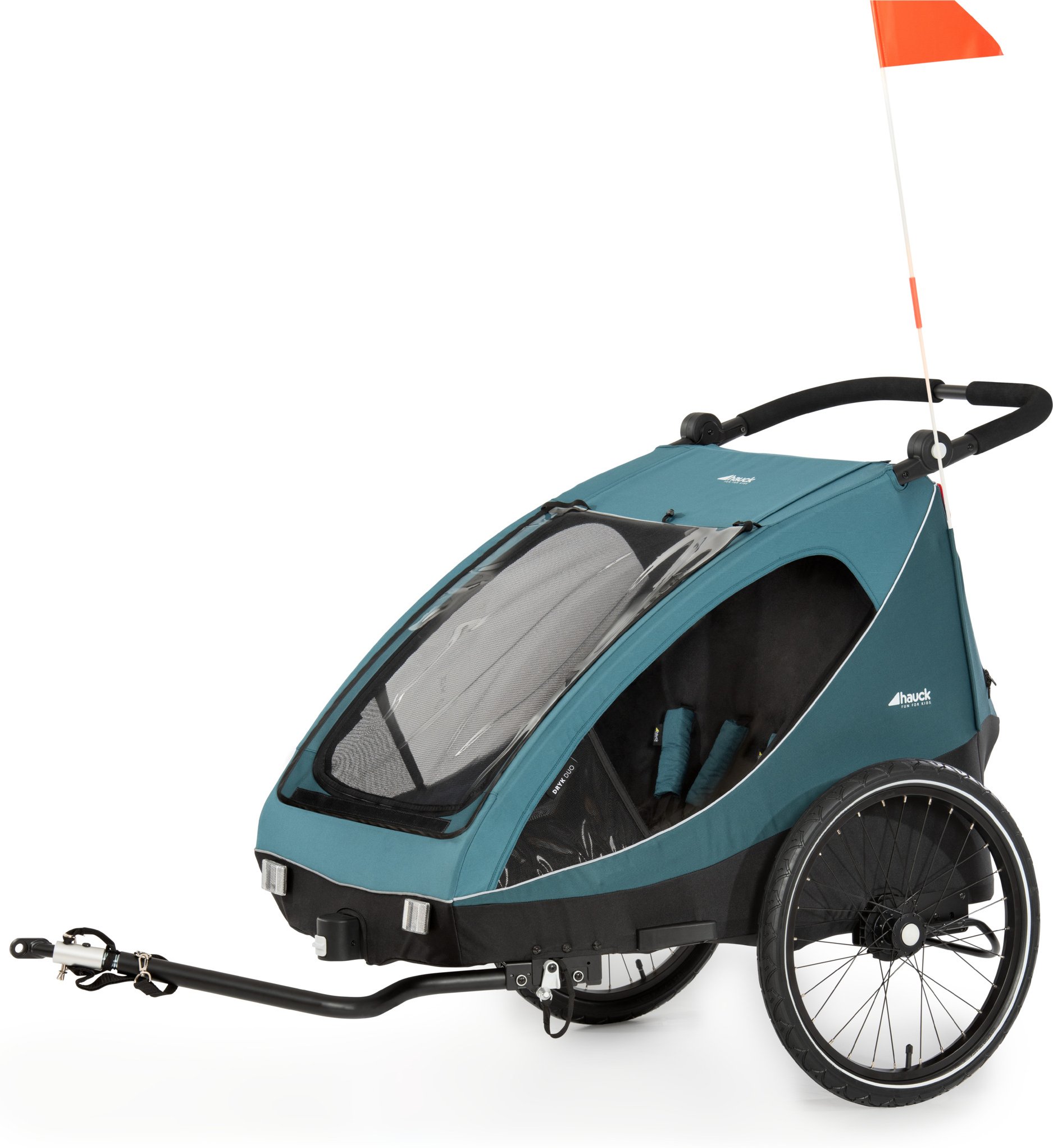 hauck 2 in 1 Fahrradanhänger (Ocean Grün)
