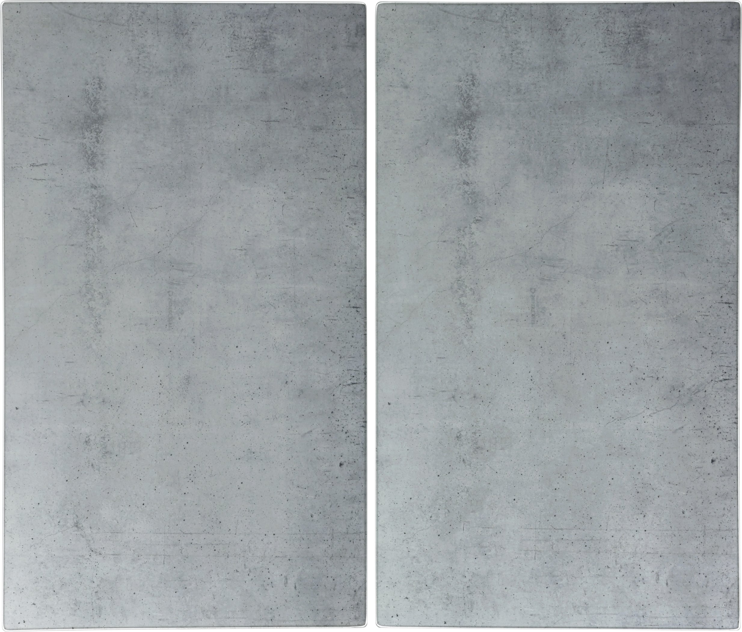 SILVERCREST® Glas-Herdabdeckplatten, 2 Stück (Beton)