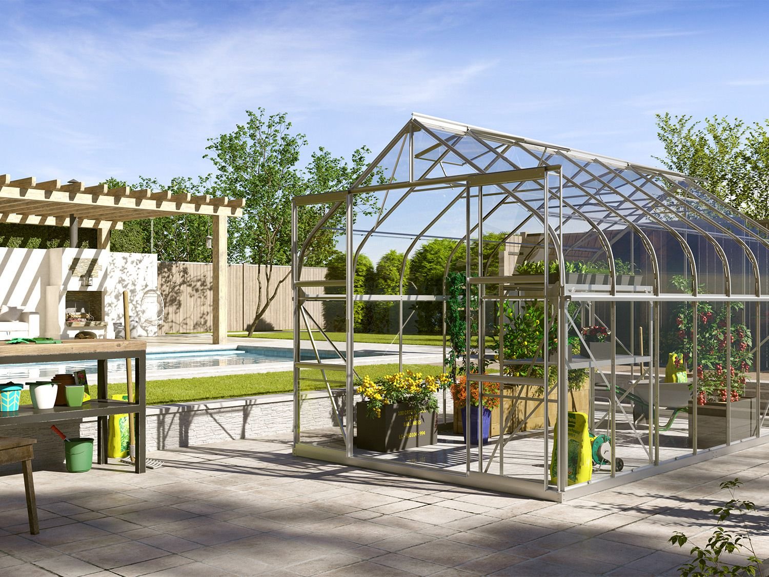 Vitavia Dione-Set (Aluminium eloxiert, 11,5 m²)