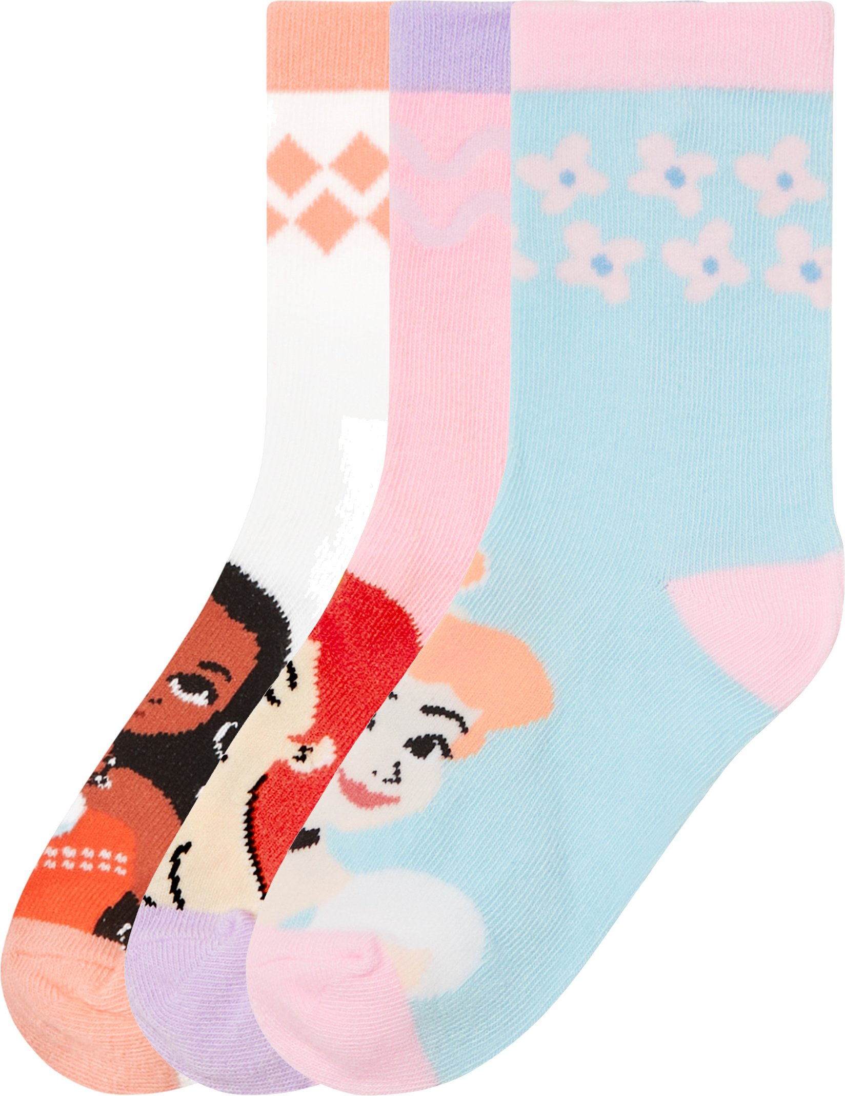 Thumbnail - Kleinkinder Socken, 3 Stück (Prinzessin, 19-22)