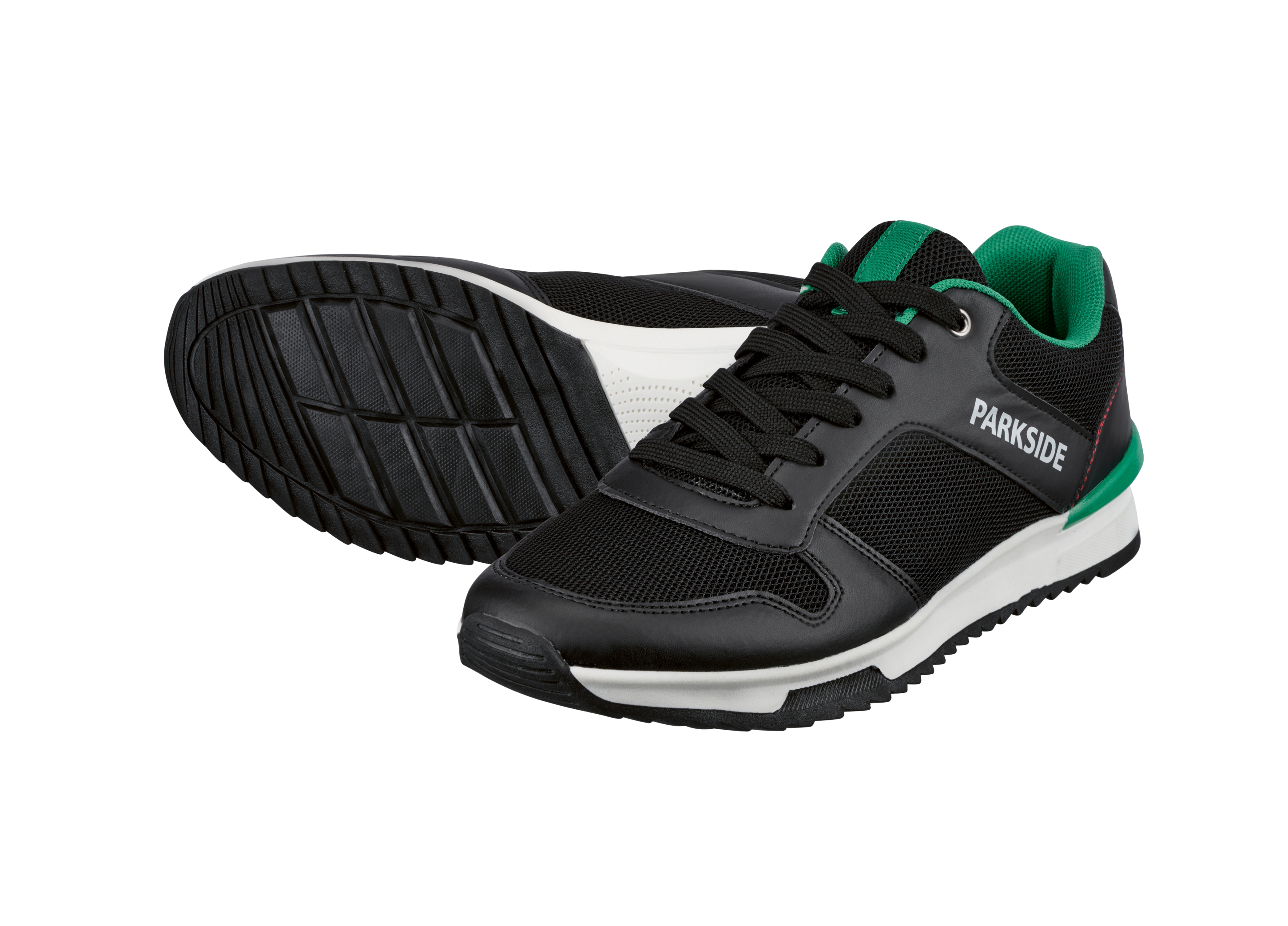 PARKSIDE® Herren-Sneaker, mit komfortabler Zungen- und Schaftrandpolsterung (Schwarz, 43)