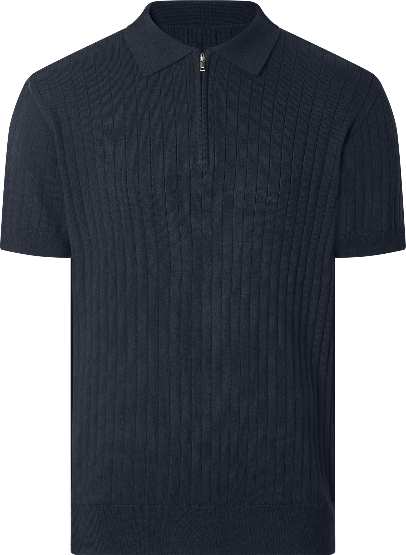 esmara Men Herren Poloshirt Feinstrick Struktur (Navy, XXL (60/62))