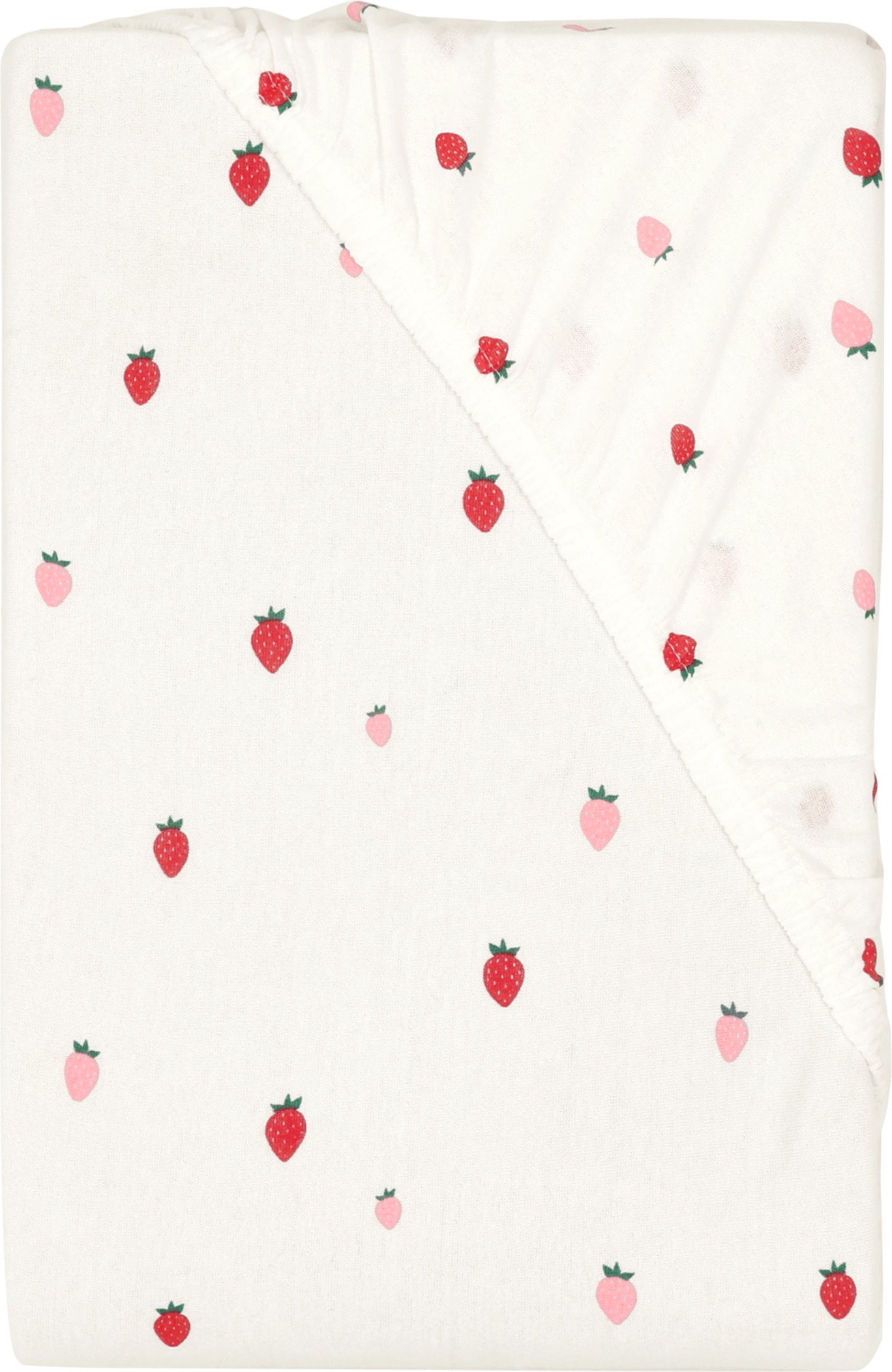 LIVARNO® Jersey-Spannbettlaken, 90-100 x 200 cm (Erdbeere)