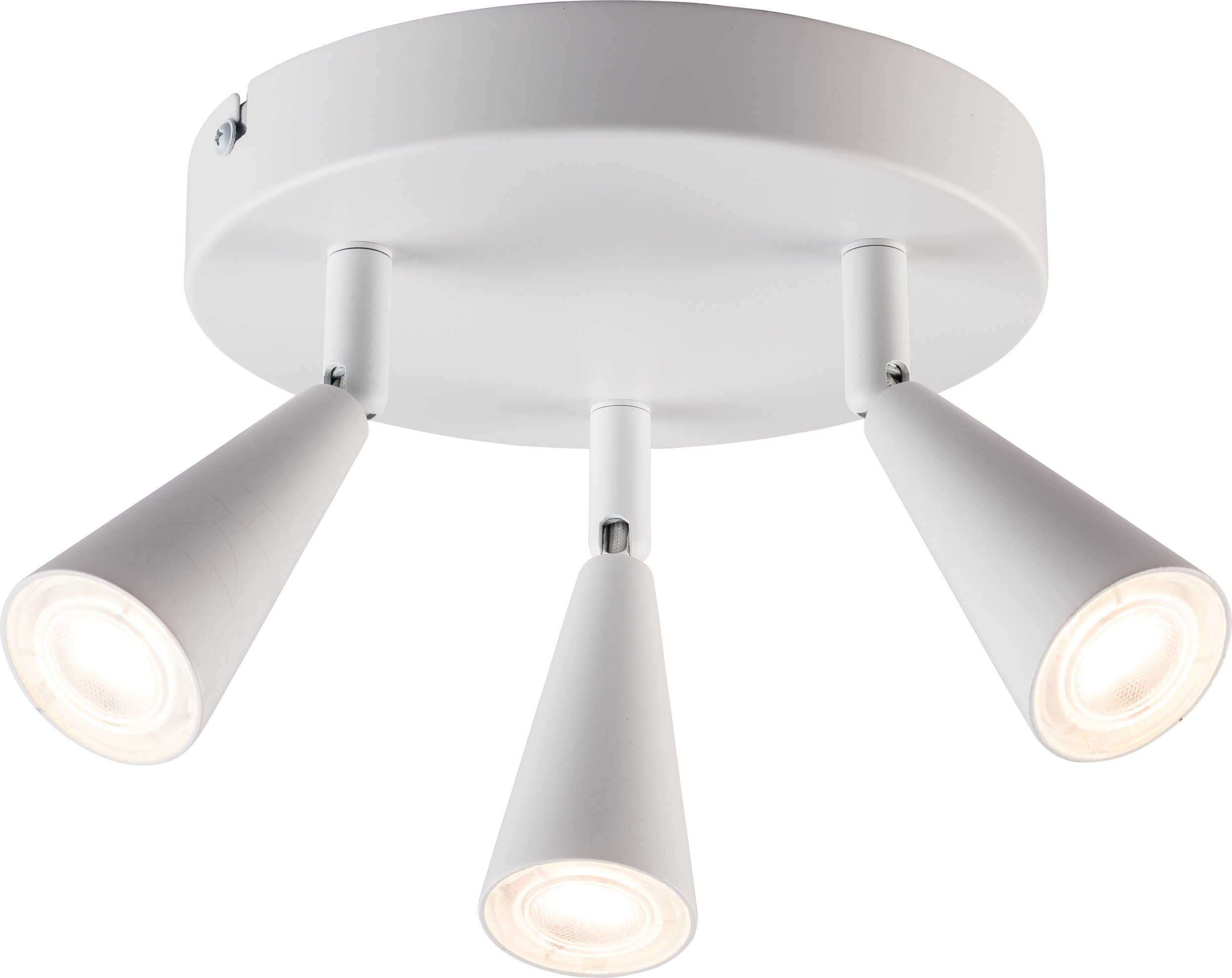 LIVARNO home Deckenspot / Wand-/Deckenschiene 3flammig (rund/weiß)""