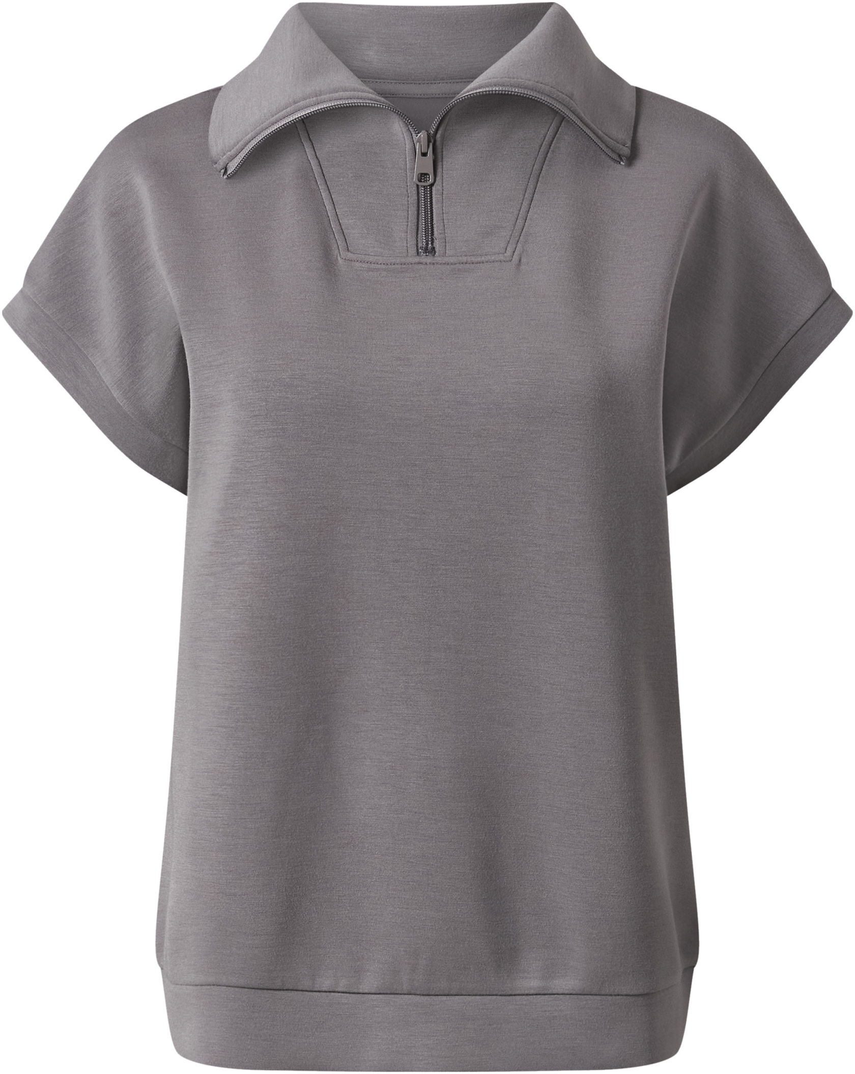 Thumbnail - esmara® Damen Sweatshirt, mit Half-Zip (Grau, M(40/42))""