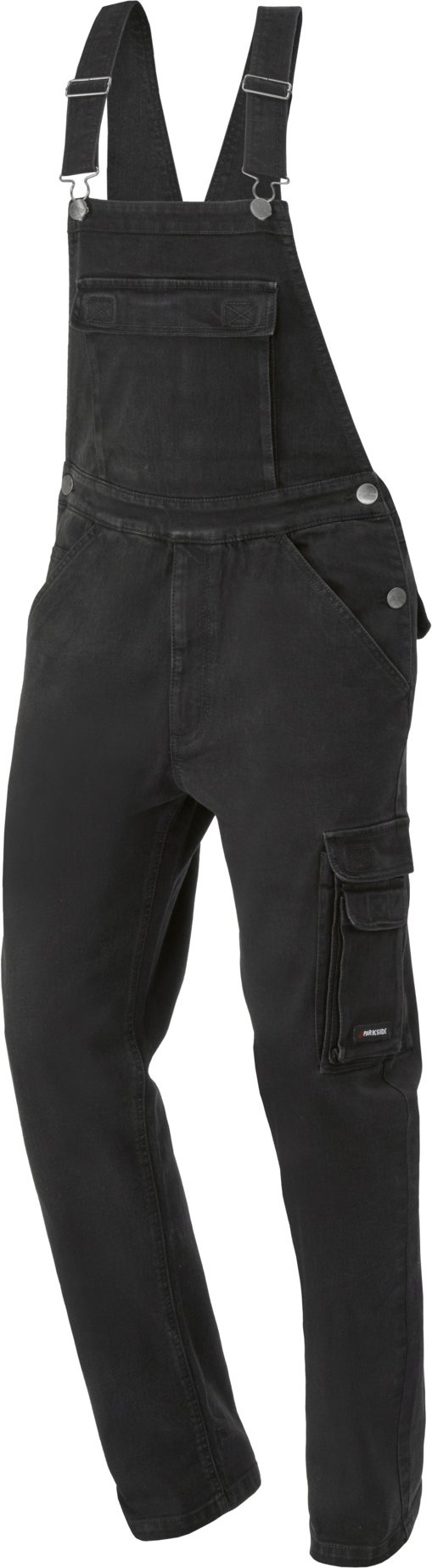 PARKSIDE® Herren Arbeitslatzhose Denim (Schwarz, 46)