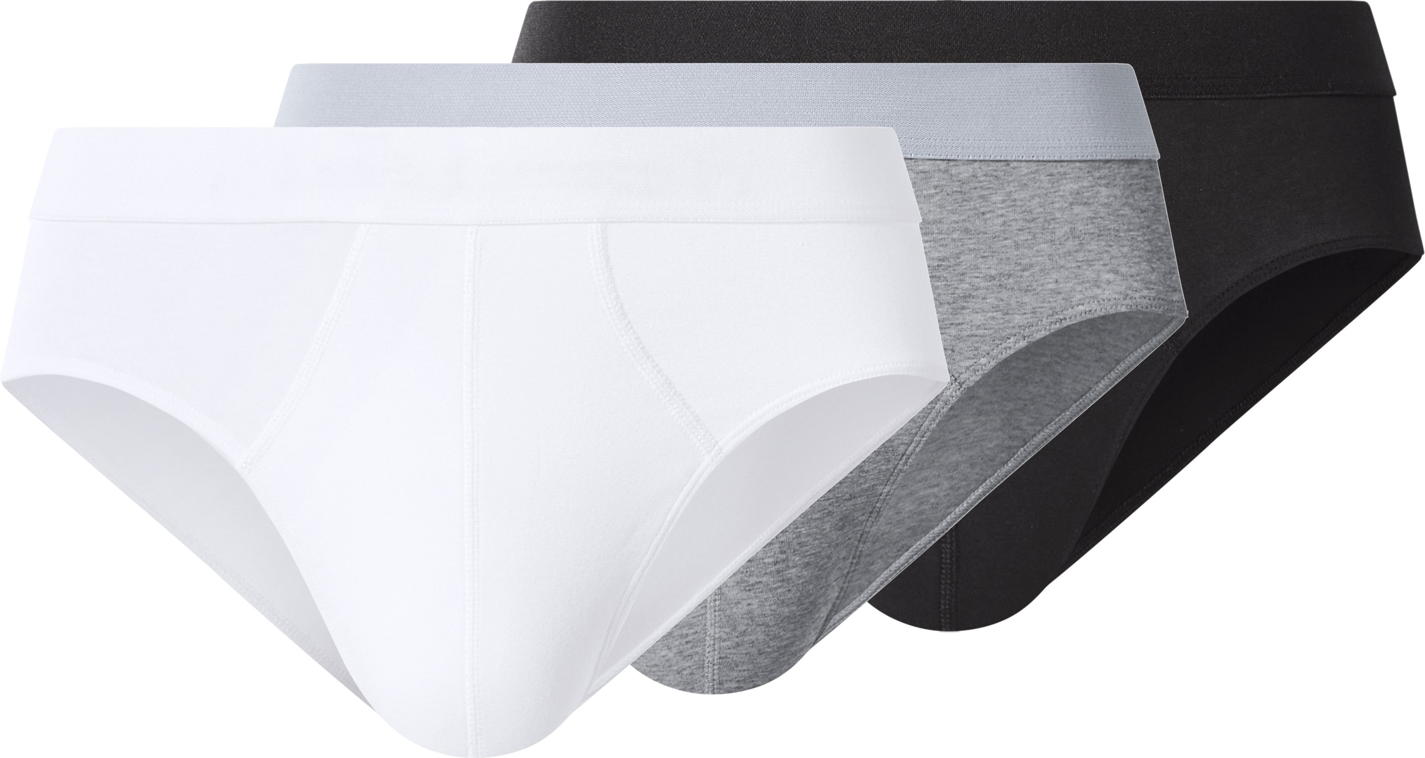 esmara Men Herren Slip 3 Paar (schwarz/grau/weiß, 7/XL)