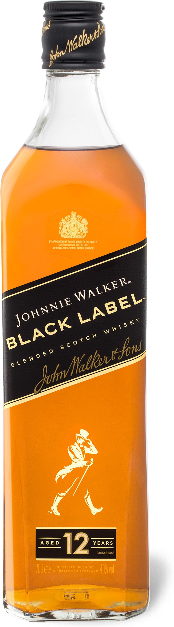 Johnnie Walker Black Label Blended Scotch Whisky 12 Jahre 40% Vol