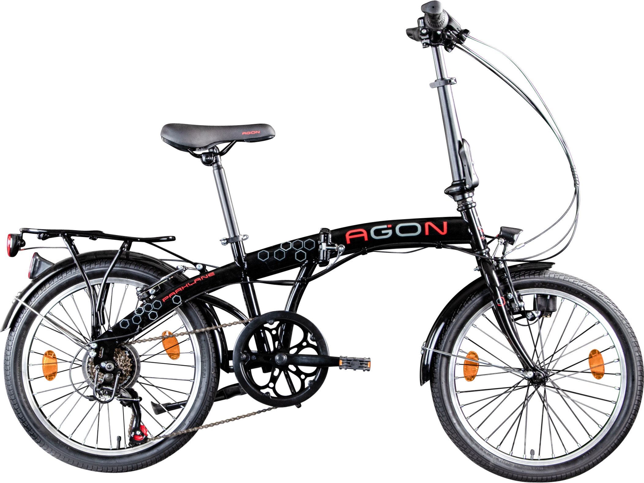 Thumbnail - Zündapp Faltrad Parklane (Schwarz/Rot)