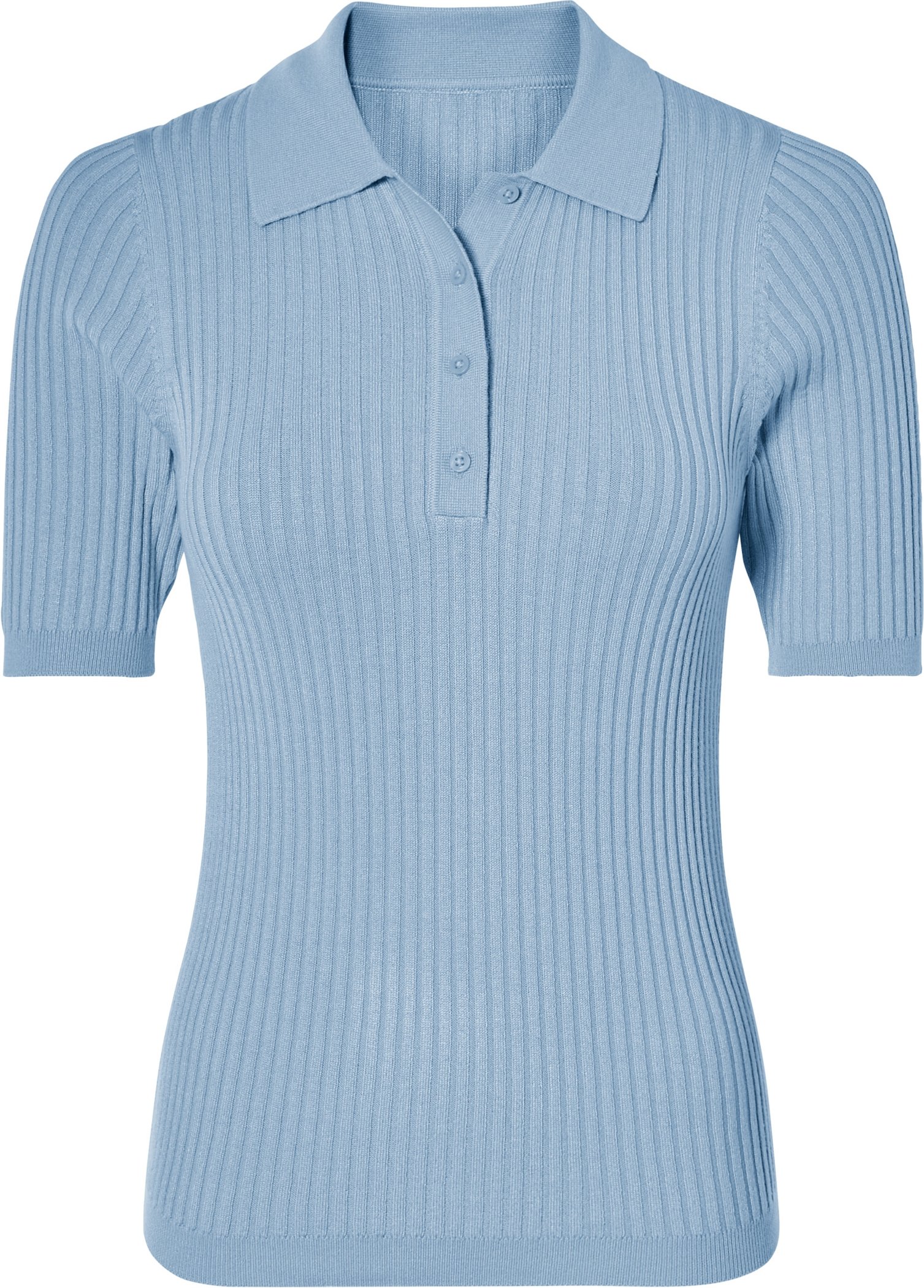 Thumbnail - esmara® Damen Poloshirt Kurzarm (Blau, S(36/38))