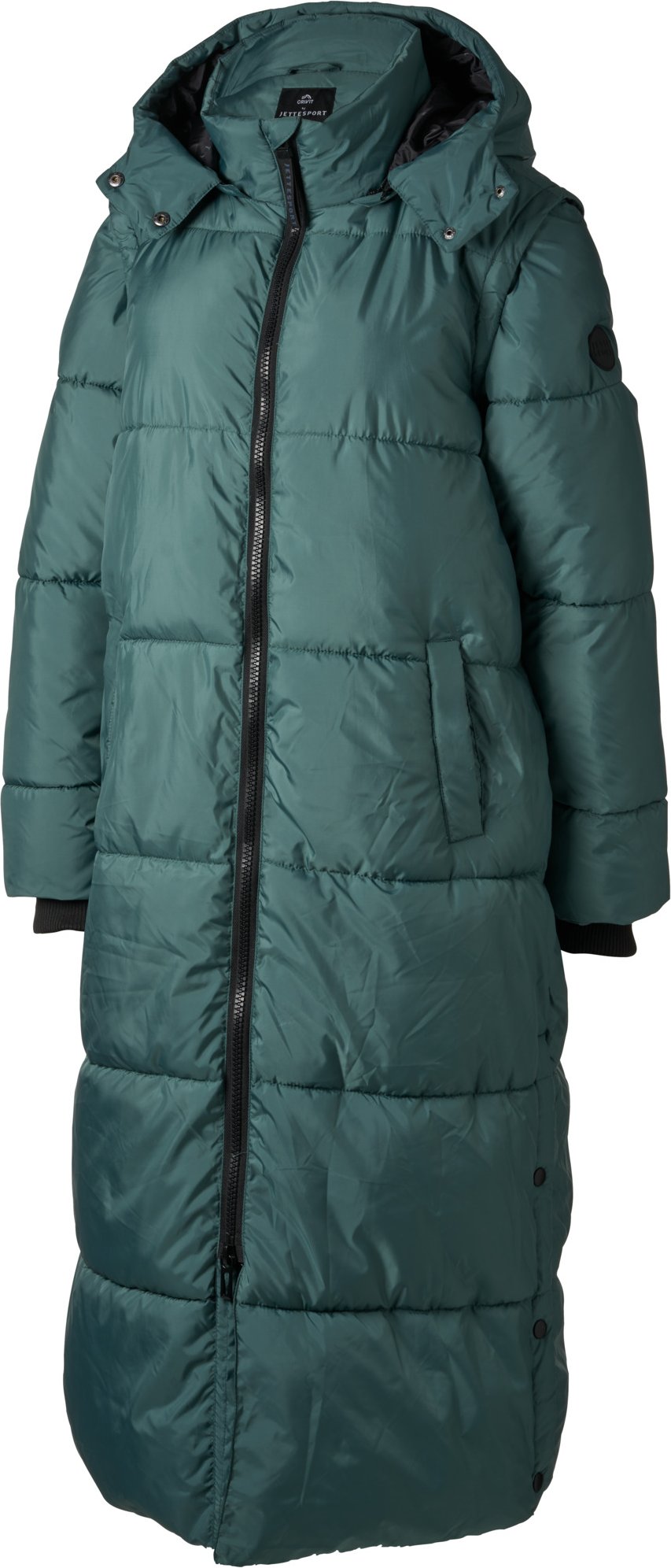 CRIVIT Damen 2-in 1 Steppmantel/-weste (Grün, L(44/46))