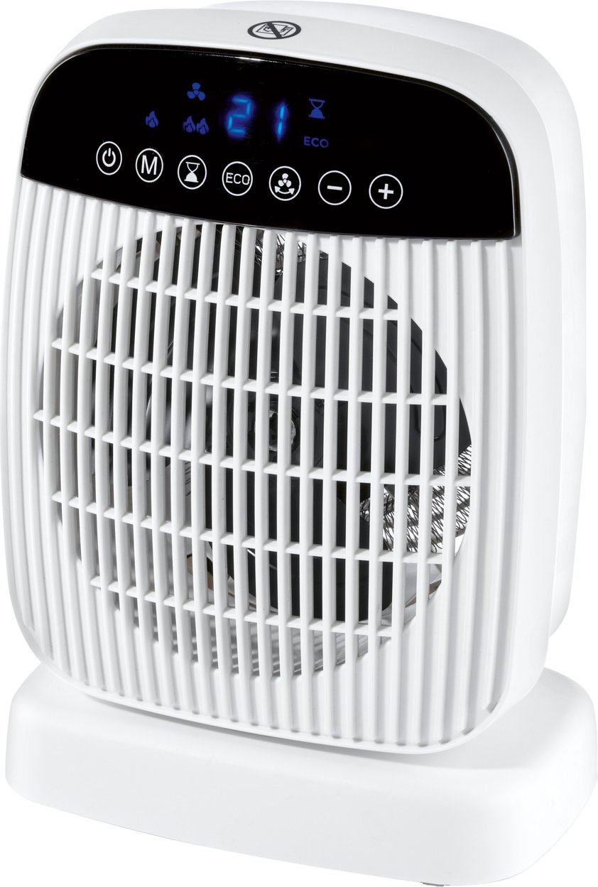 TRONIC® Heizlüfter mit LCD + Fernbedienung »THLF 2000 E4« (Weiß)