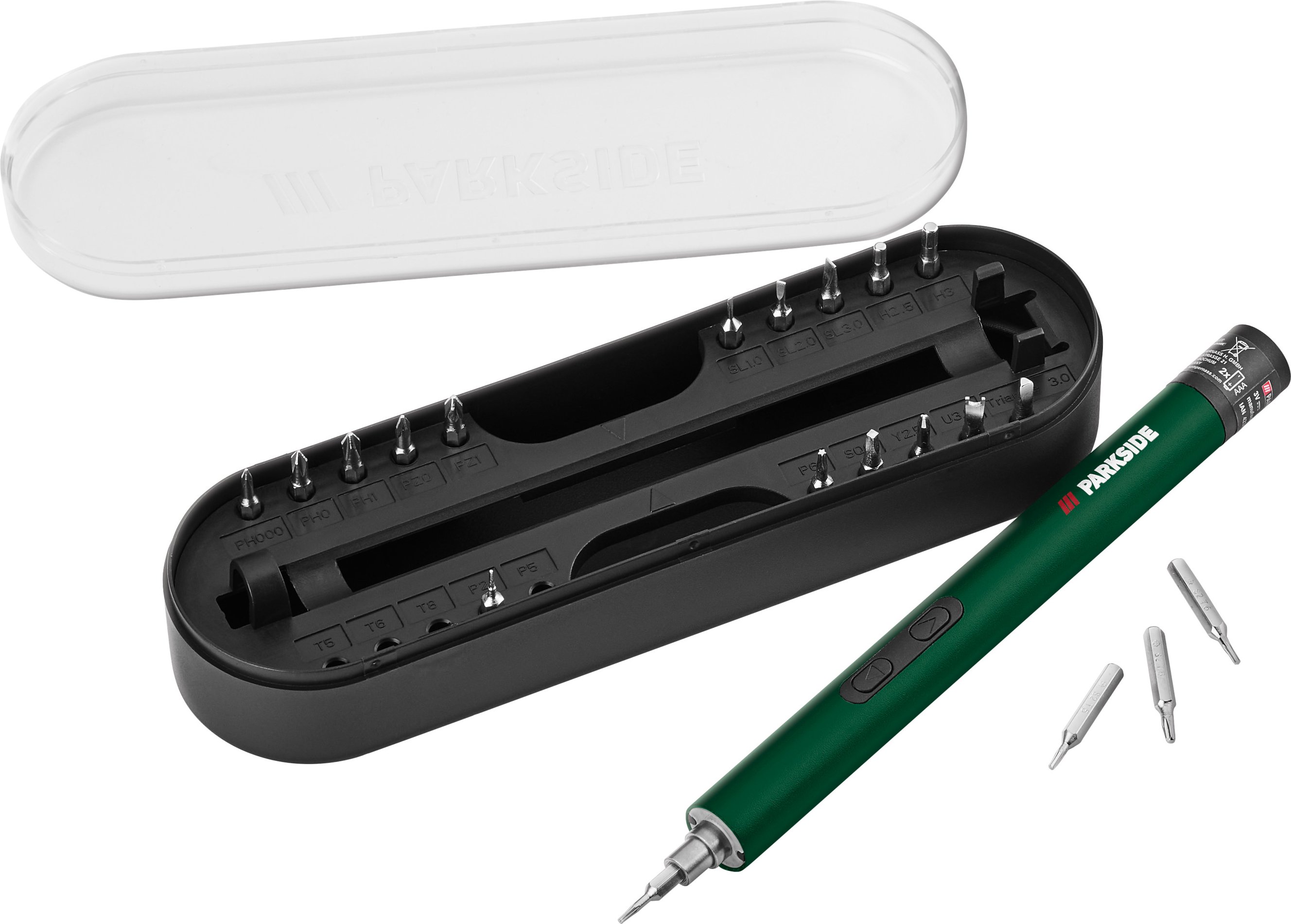 PARKSIDE® Elektrischer Präzisionsschraubendreher »PEPS 3 A11«, inklusive 20 Bits