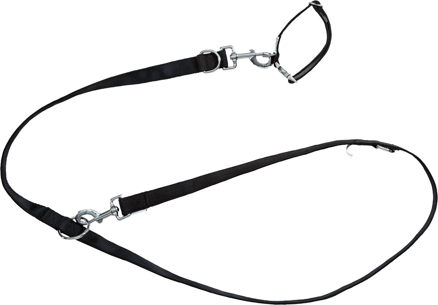 zoofari® Hundehalsband und Hundeleine (Schwarz, M)