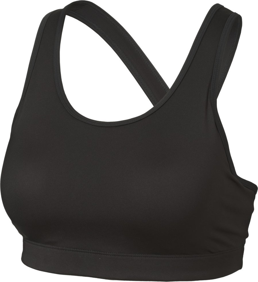 CRIVIT Damen Sport Bustier / BH gepaddet (Schwarz, XS(32/34))