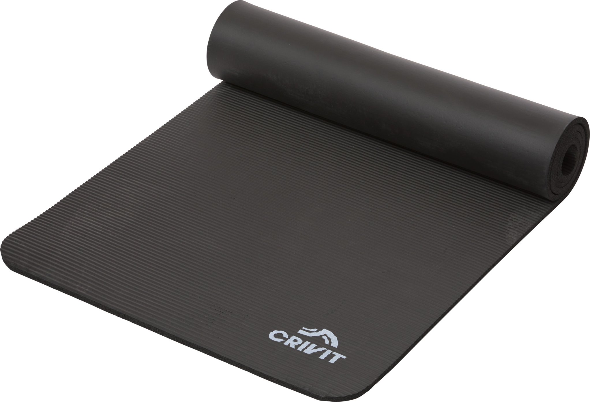 CRIVIT Gymnastikmatte 180 x 58 x 1cm (Schwarz)