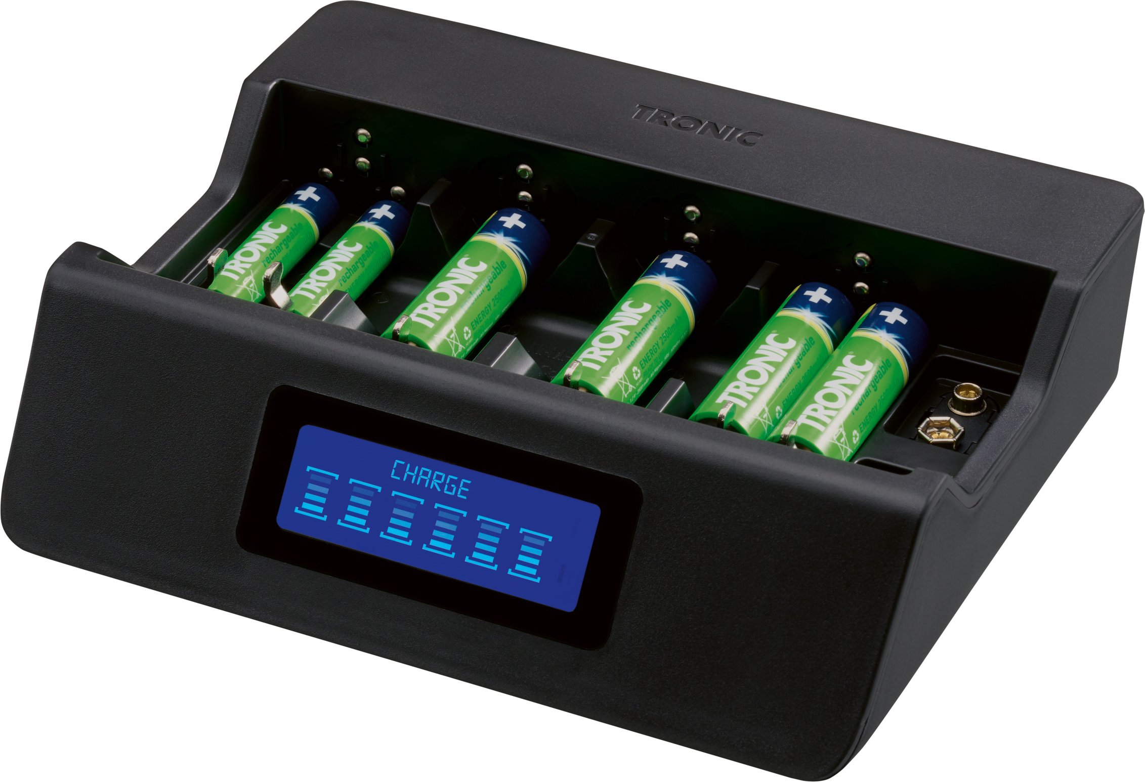 TRONIC® Akku-Ladegerät, mit Schnellladefunktion und Display