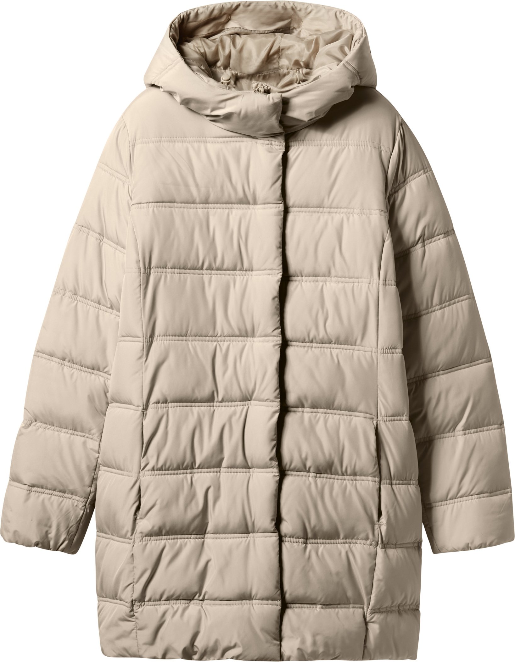 esmara® Damen Thermo-Steppmantel (Beige, XS (32/34))