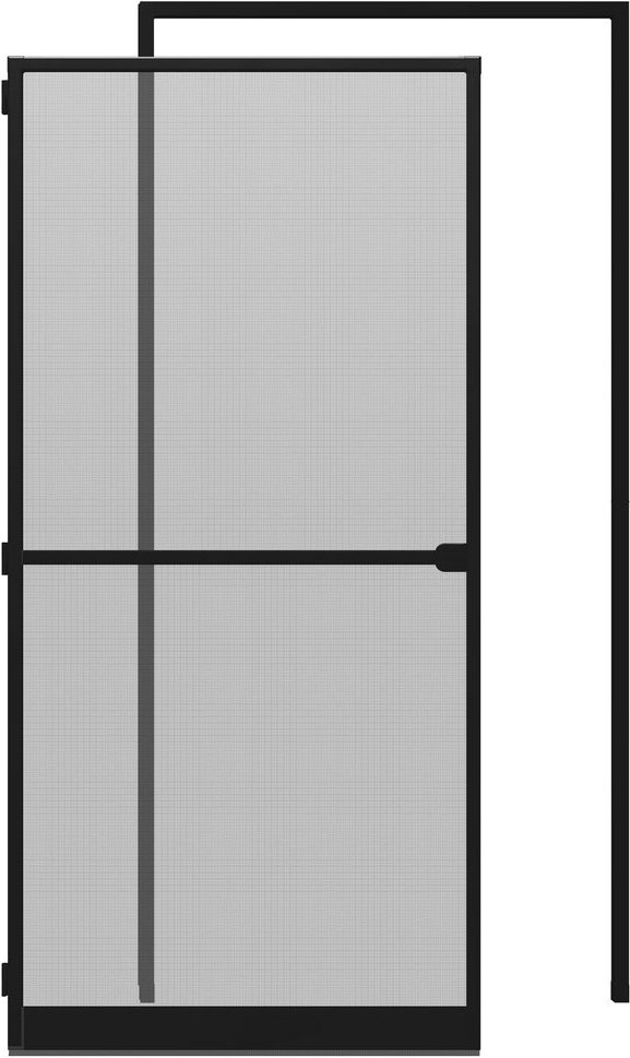 wip Insektenschutztür inkl. Universal-Klemmzarge (Anthrazit)