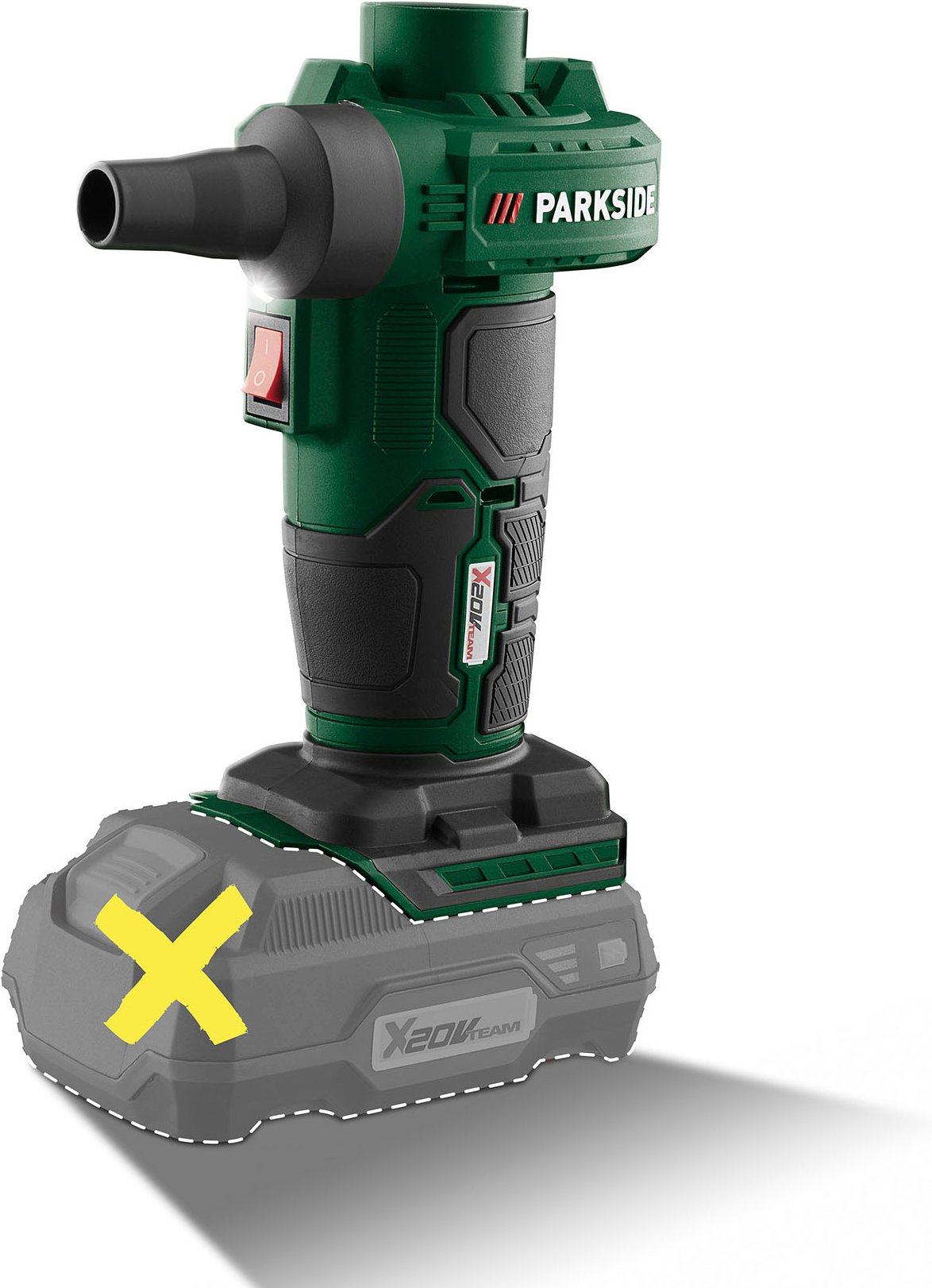 PARKSIDE® 20V Akku-Luftpumpe / Akku-Kompressor (ohne Akku und Ladegerät) PALP20-Li C3 / PAK 20-Li C3 (Akku-Luftpumpe)