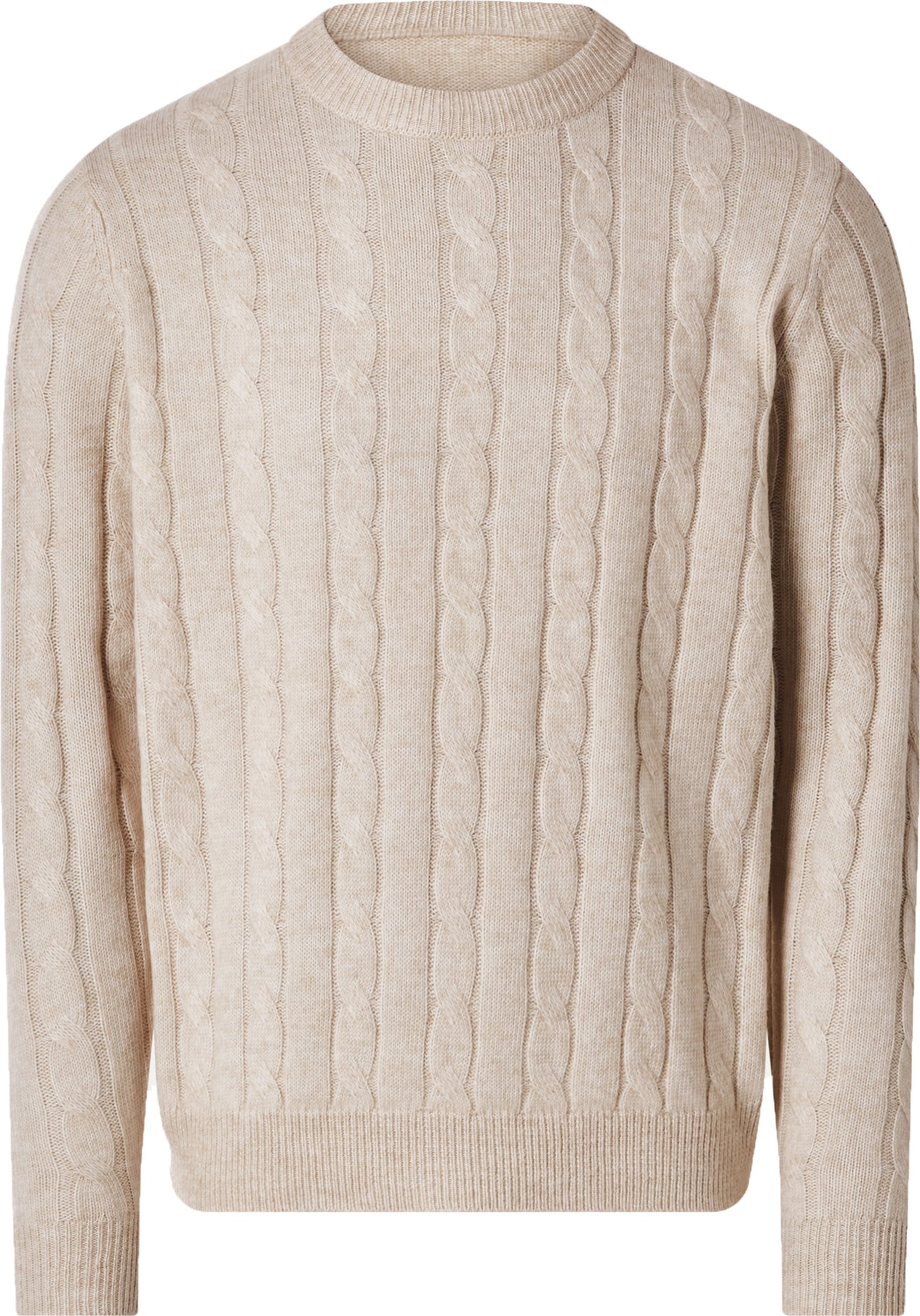 esmara Men Herren Grobstrickpullover (Beige, M (48/50))