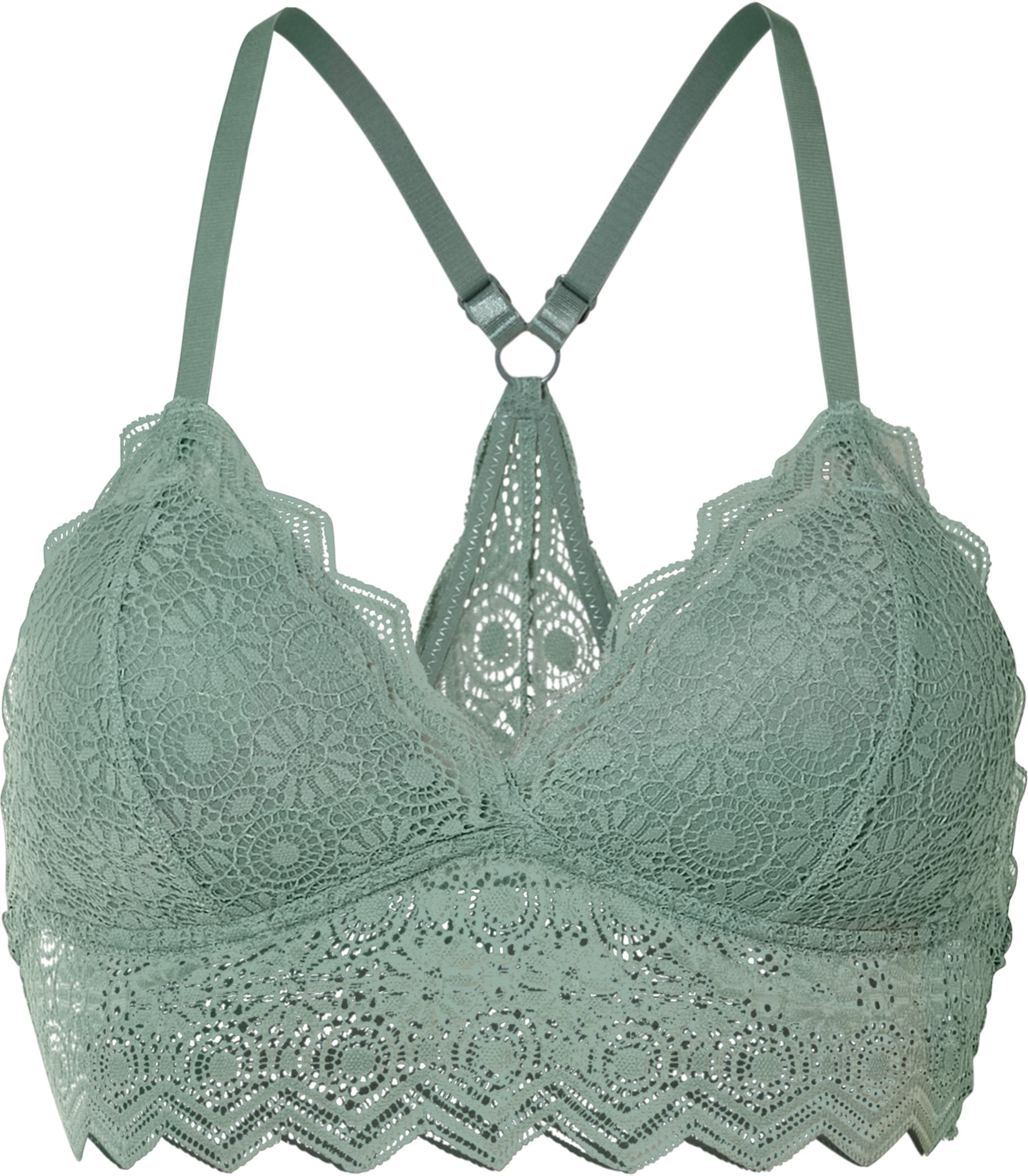 esmara® Damen Bustier Spitze (Grün, L(44/46))