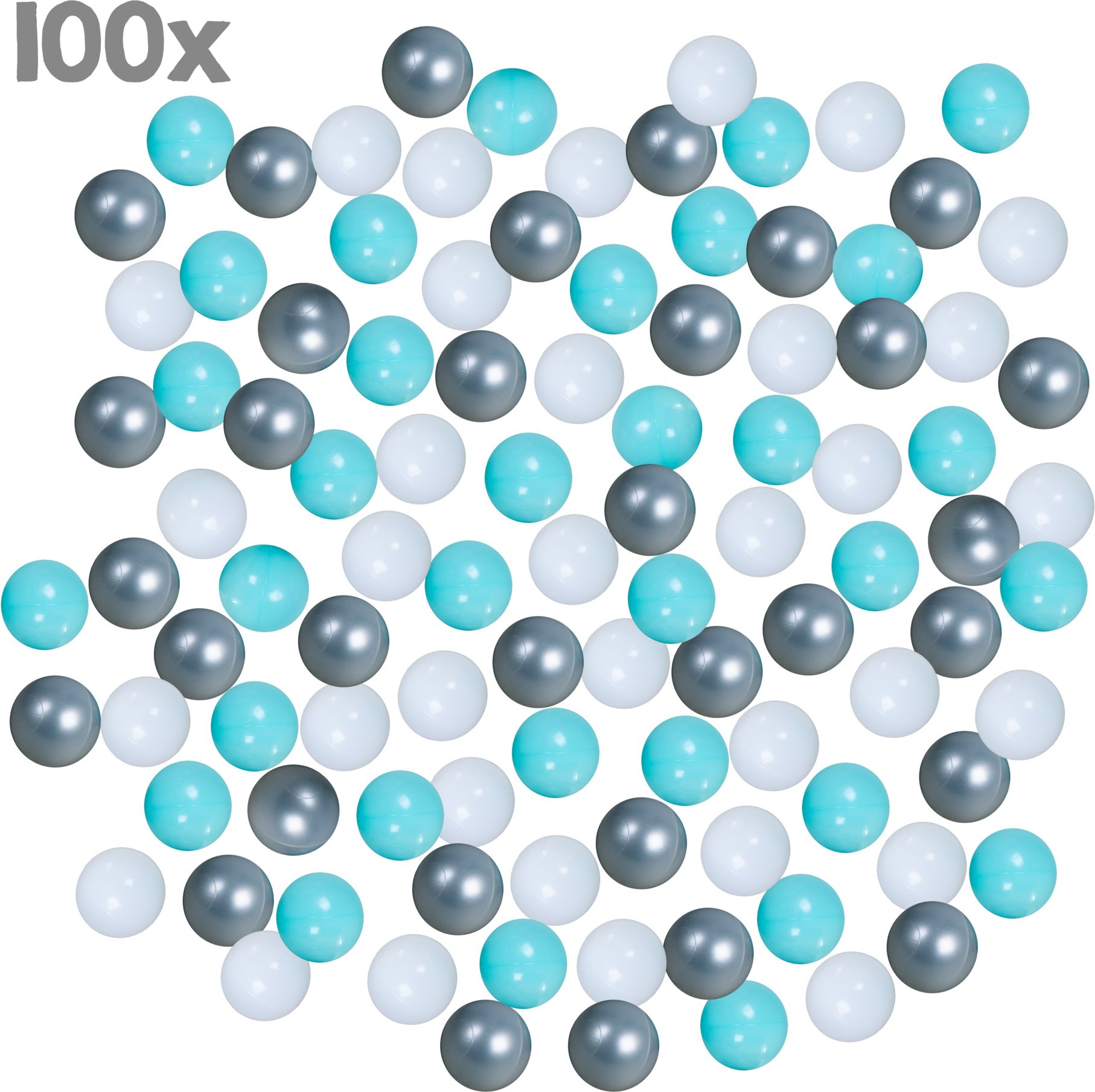 roba Erweiterungsset für Bällebad, 100 Stück (Türkis)