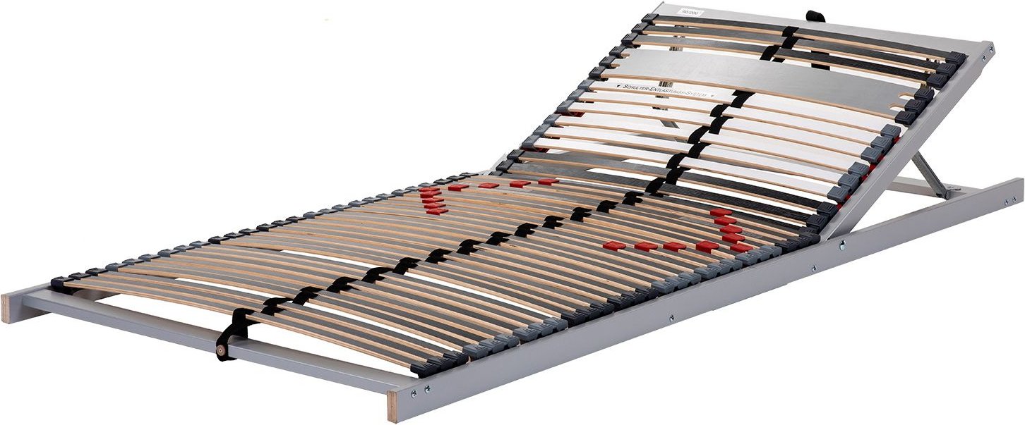 BeCo 7-Zonen Luxus-Lattenrost Trio Powerflex mit 42 Leisten und Schulterabsenkung, Kopfteil verstellbar (80 X 200 CM)