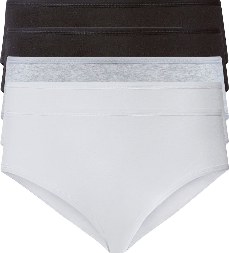 Thumbnail - esmara® Damen Hipster 5er (XL(48/50), schwarz/grau/weiß)