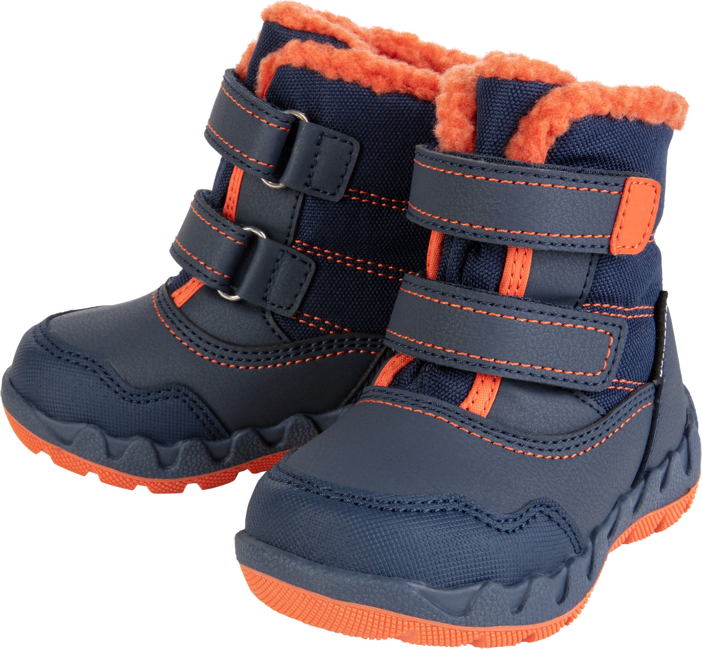 Thumbnail - lupilu® Baby Schneestiefel mit Warmfutter (navy/orange, 24)""